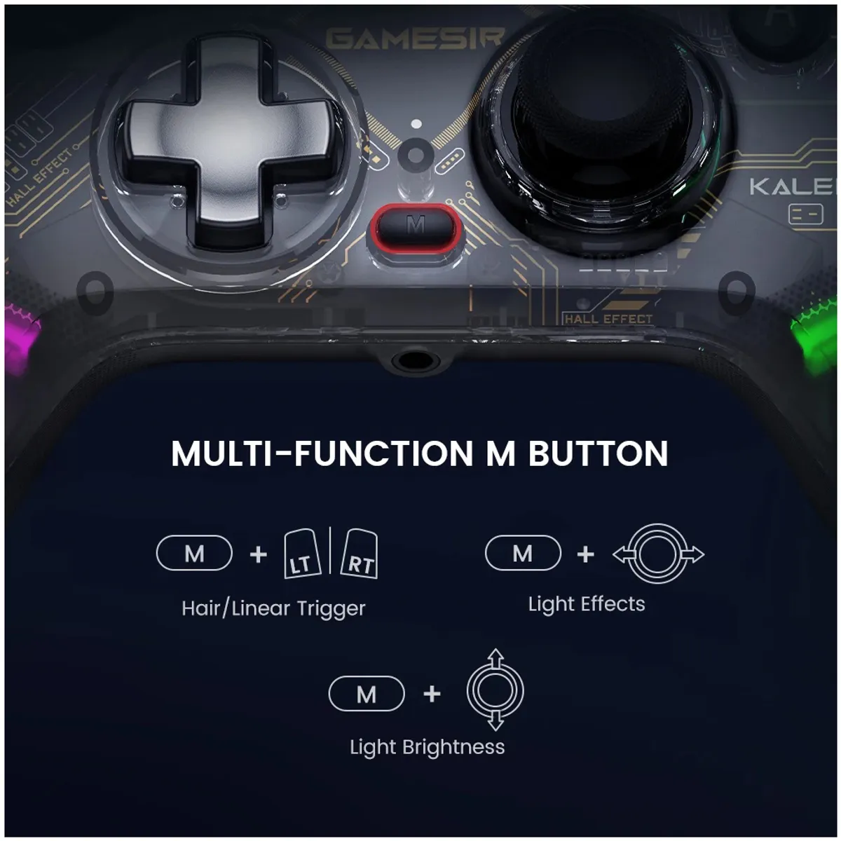 GAMESIR - GameSir-mando con cable para Xbox Series X Xbox Series S Xbox One Joystick con efecto Hall