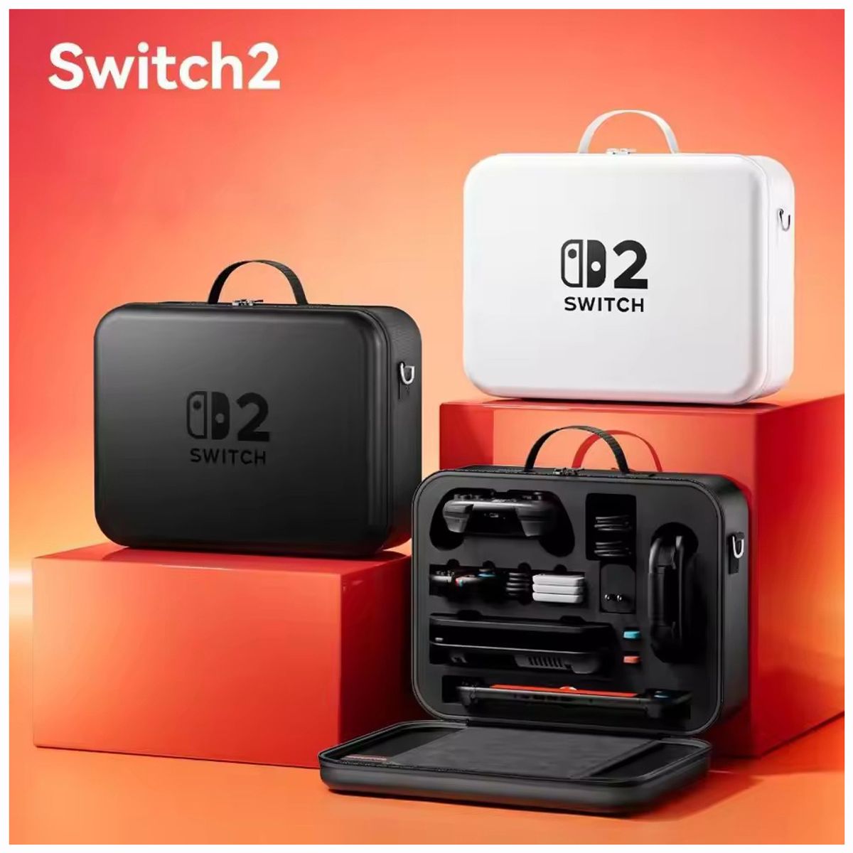 CORRERREY - Nintendo Switch 2 paquete de almacenamiento multifuncional portátil