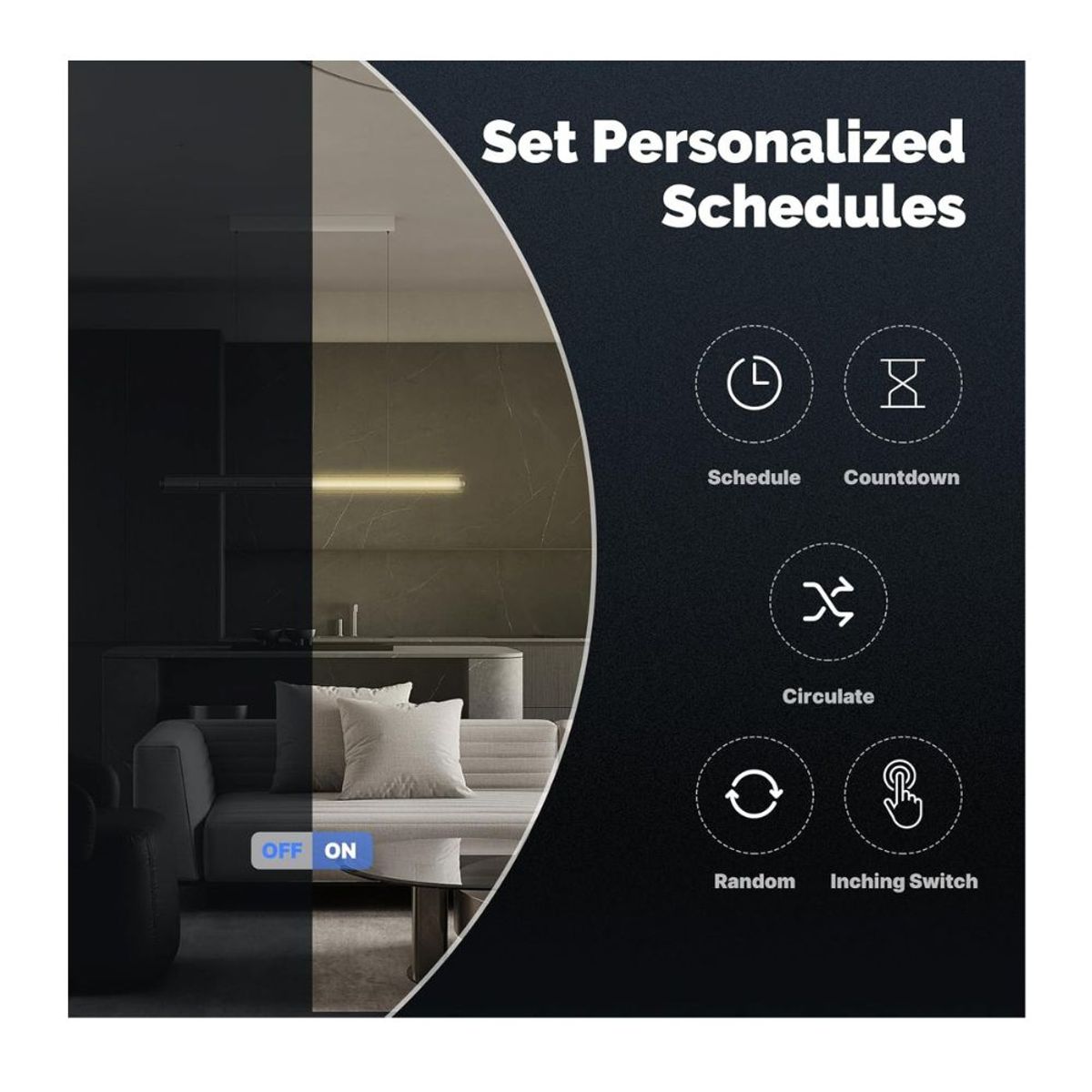 GENERICO - Interruptor Smart Touch de 1 botón