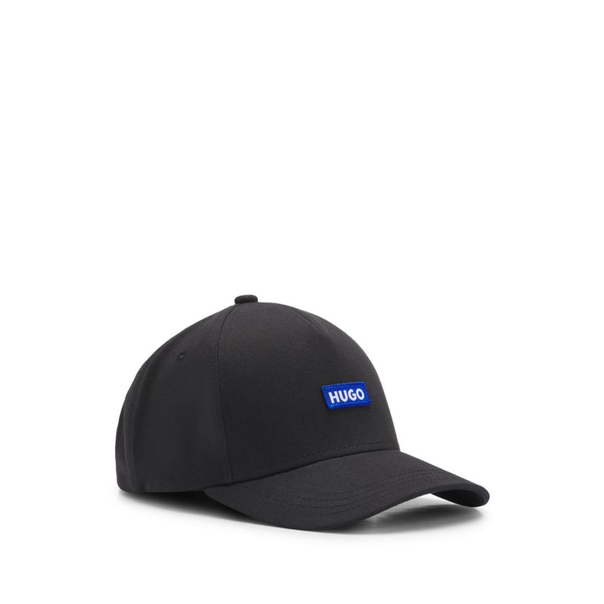 HUGO BOSS - Gorra de sarga de algodón con etiqueta con logotipo bordado