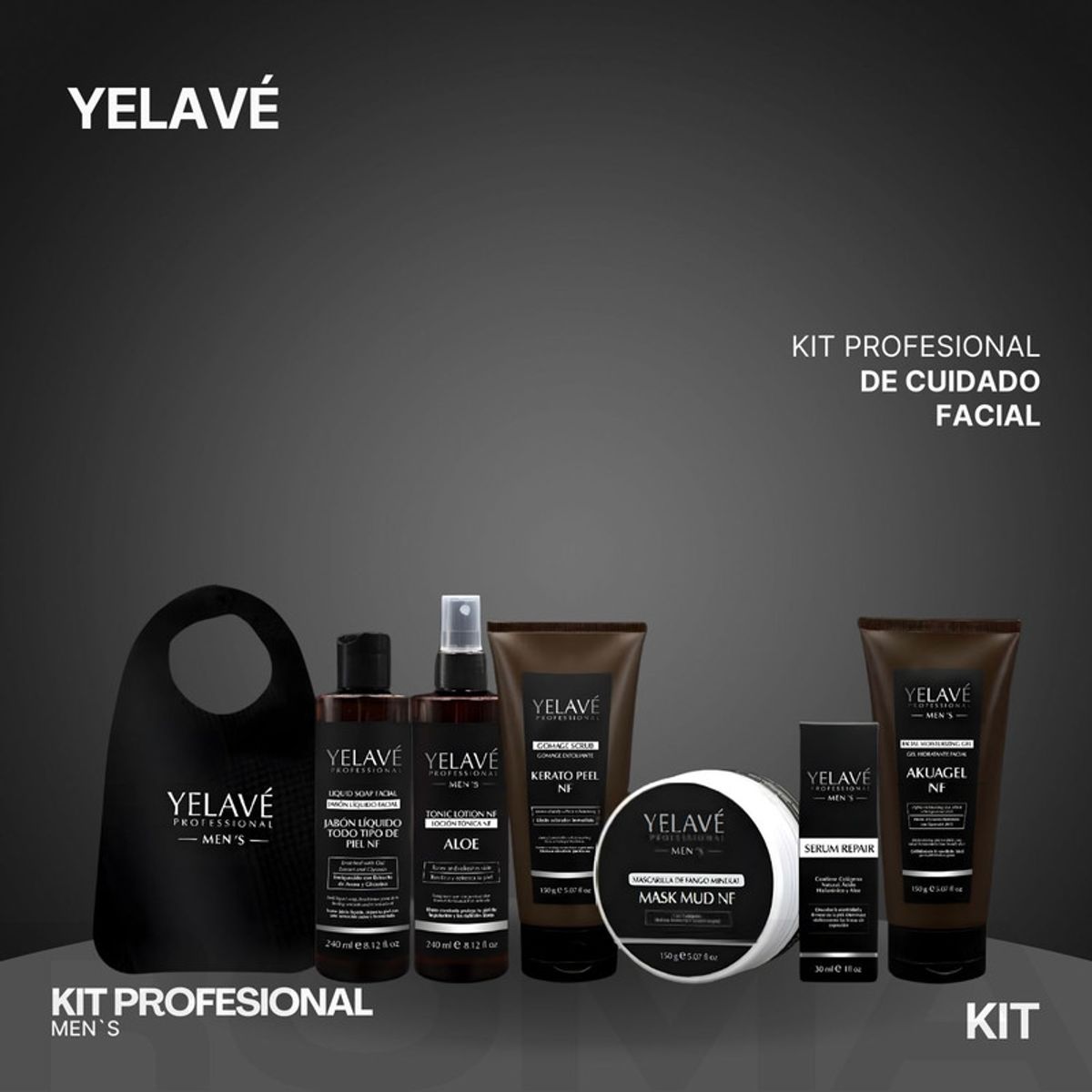 GENERICO - KIT PROFESIONAL MEN´S YELAVÉ