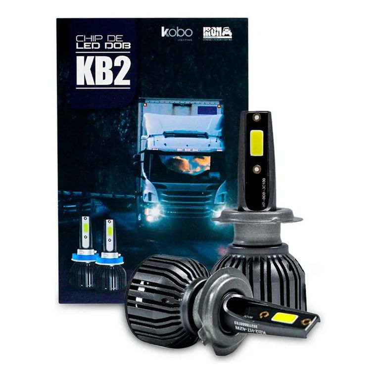 Kit Focos Led H7 KB2 Chip DOB 42w 30000 Lumens Para Auto Camion KOBO ...