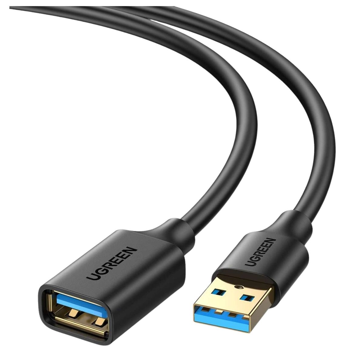 UGREEN - Cable Extension USB 3.0 UGREEN 3 Metros MACHO a HEMBRA 5Gbps  Compatible con PC, Laptop