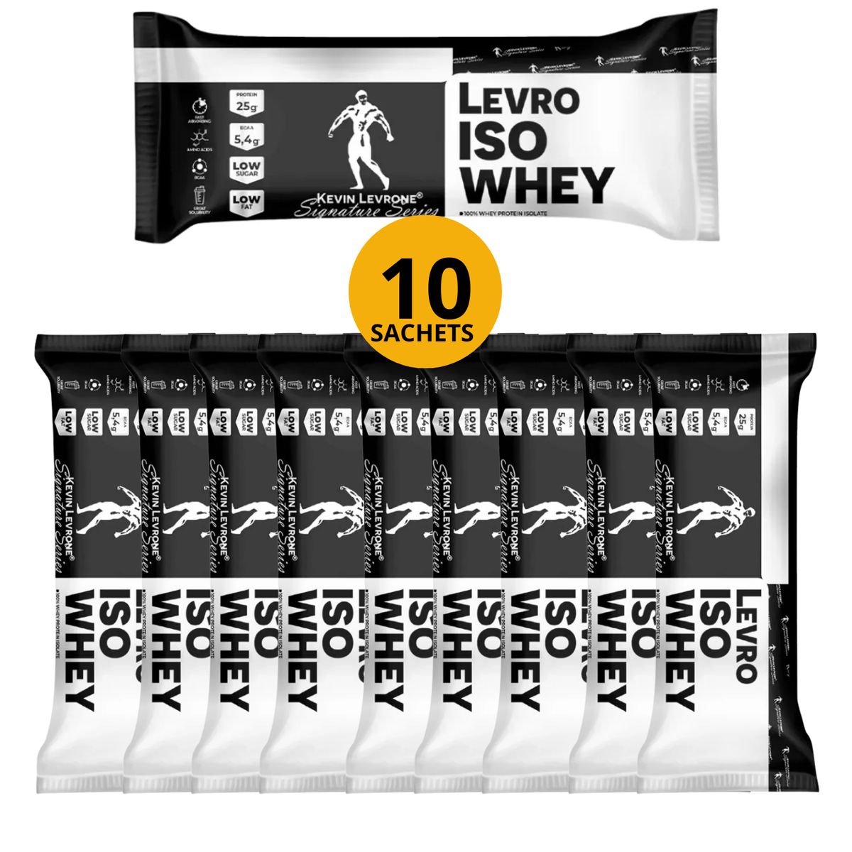 Kevin Levrone - LEVROISO WHEY 10 SERVICIOS / SACHET PROTEINA ISOLATADA - VAINILLA