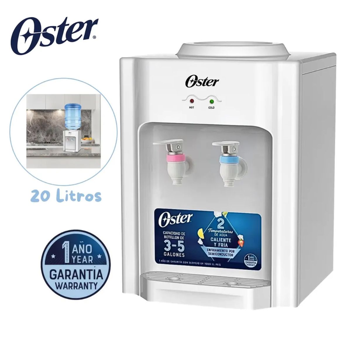 Dispensador de Agua Oster OS-PWDA233W, marca OSTER - Foto Principal