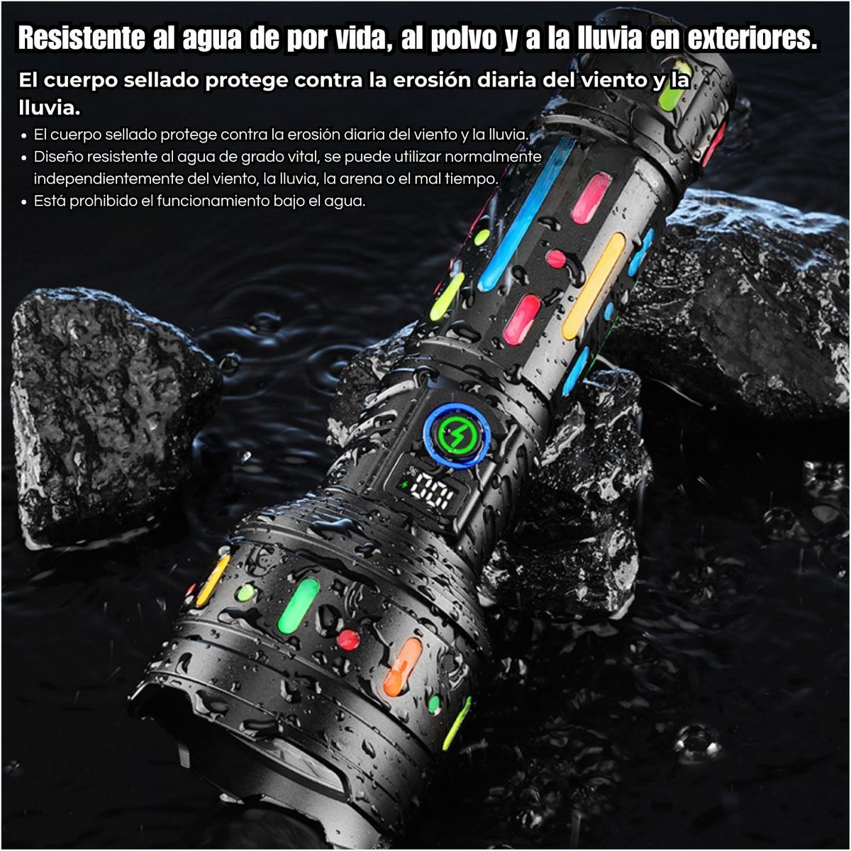 ROHS - Linterna Recargable Lantun Potencia Extrema