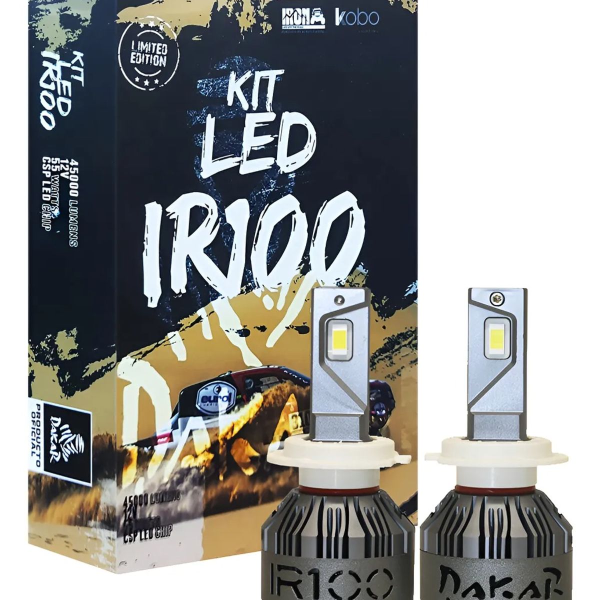 GENERICO - Kit Foco Led IRON H4 Canbus 45000 Lumens Por Foco 55w Para Auto