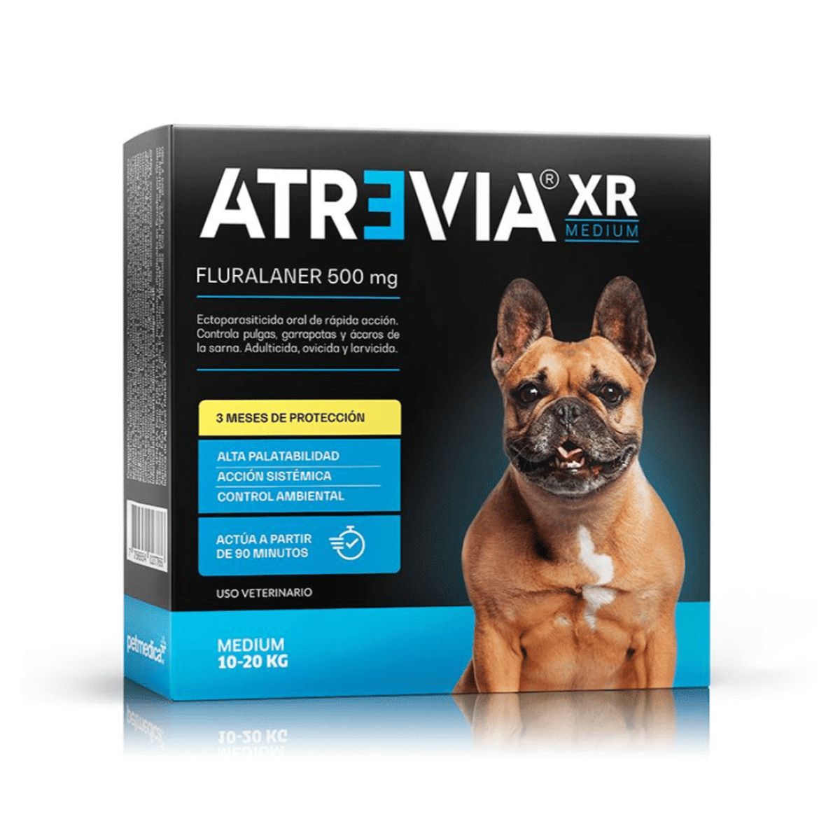 ATREVIA - ATREVIA XR Medium AntiparasitarioExterno para Perros 10-20 kg - Caja 4 Tabletas