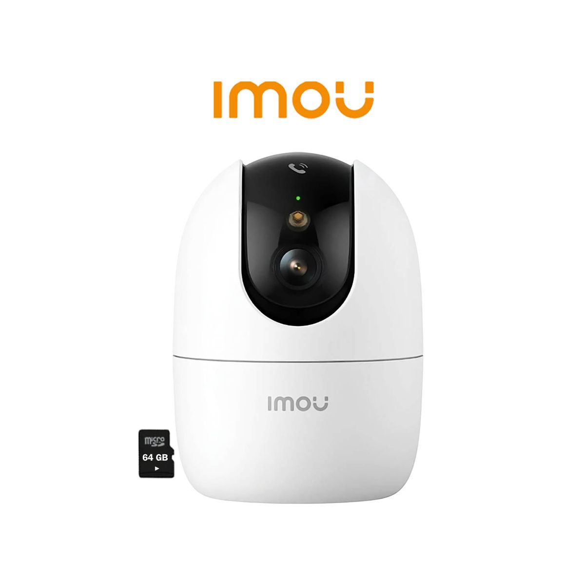 IMOU - Cámara Vigilancia Ranger 2 Pro 3MP Imou Detección Personas Visión Nocturna Botón Llamada App 64GB