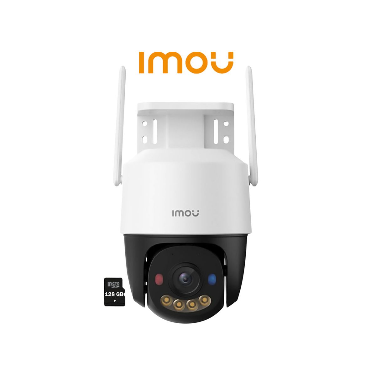 IMOU - Cámara Vigilancia Cruiser SC 8MP Imou Detección Personas Visión Noche Color Luz Advertencia 128GB