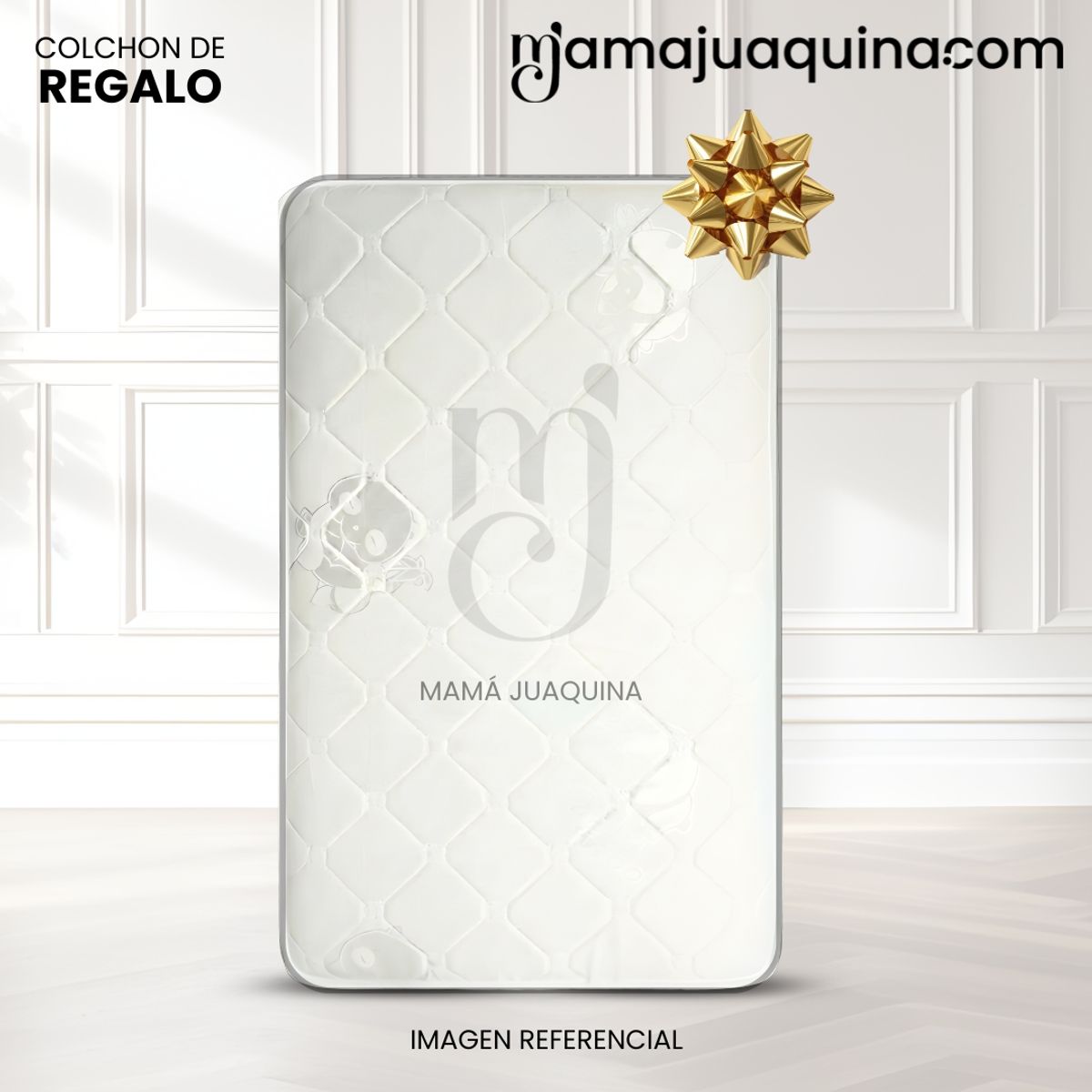 Baby - Cuna Corral Premium «HAPPY DREAM» Beige con Colchón