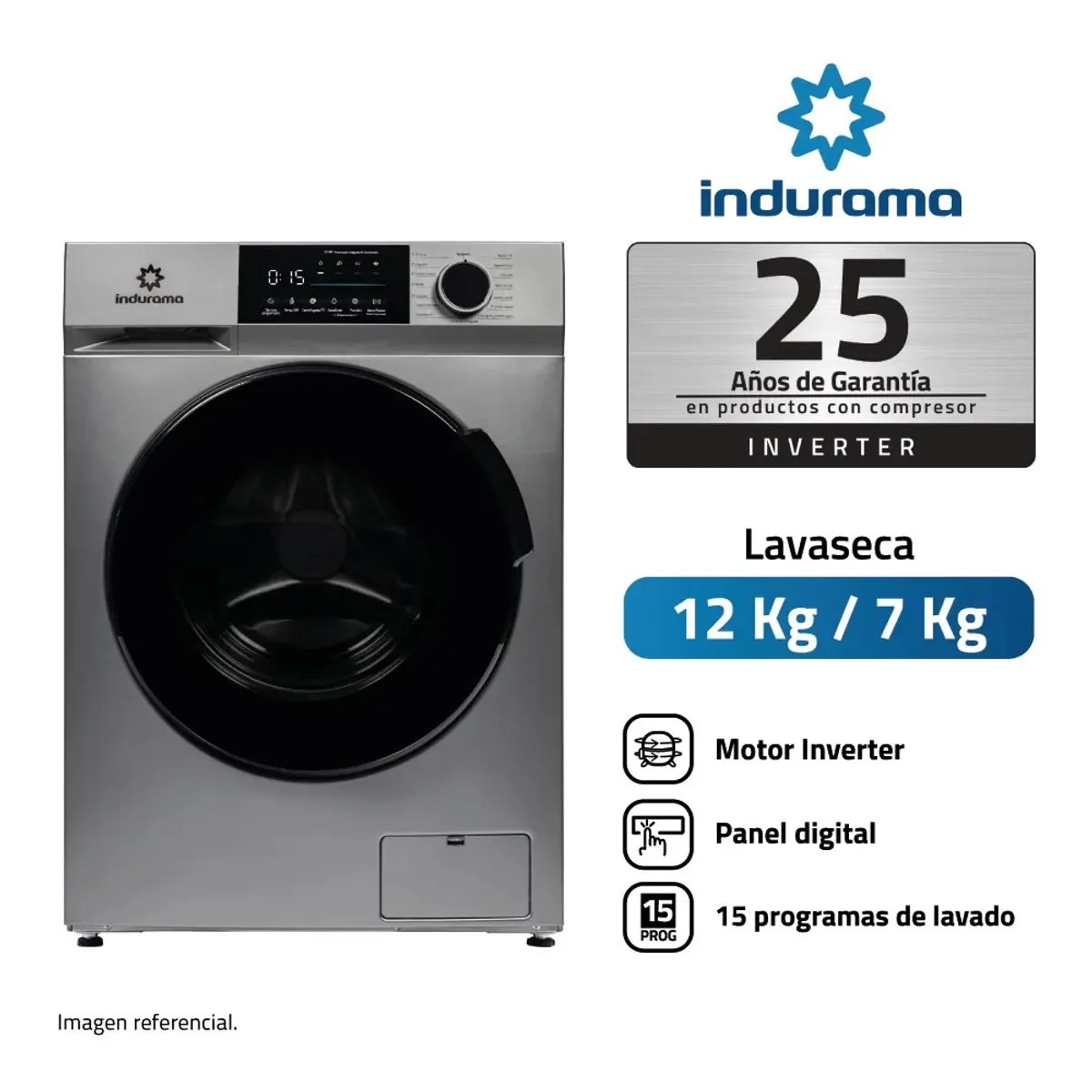 INDURAMA - Lavaseca Indurama LRI-312C 12kg7kg