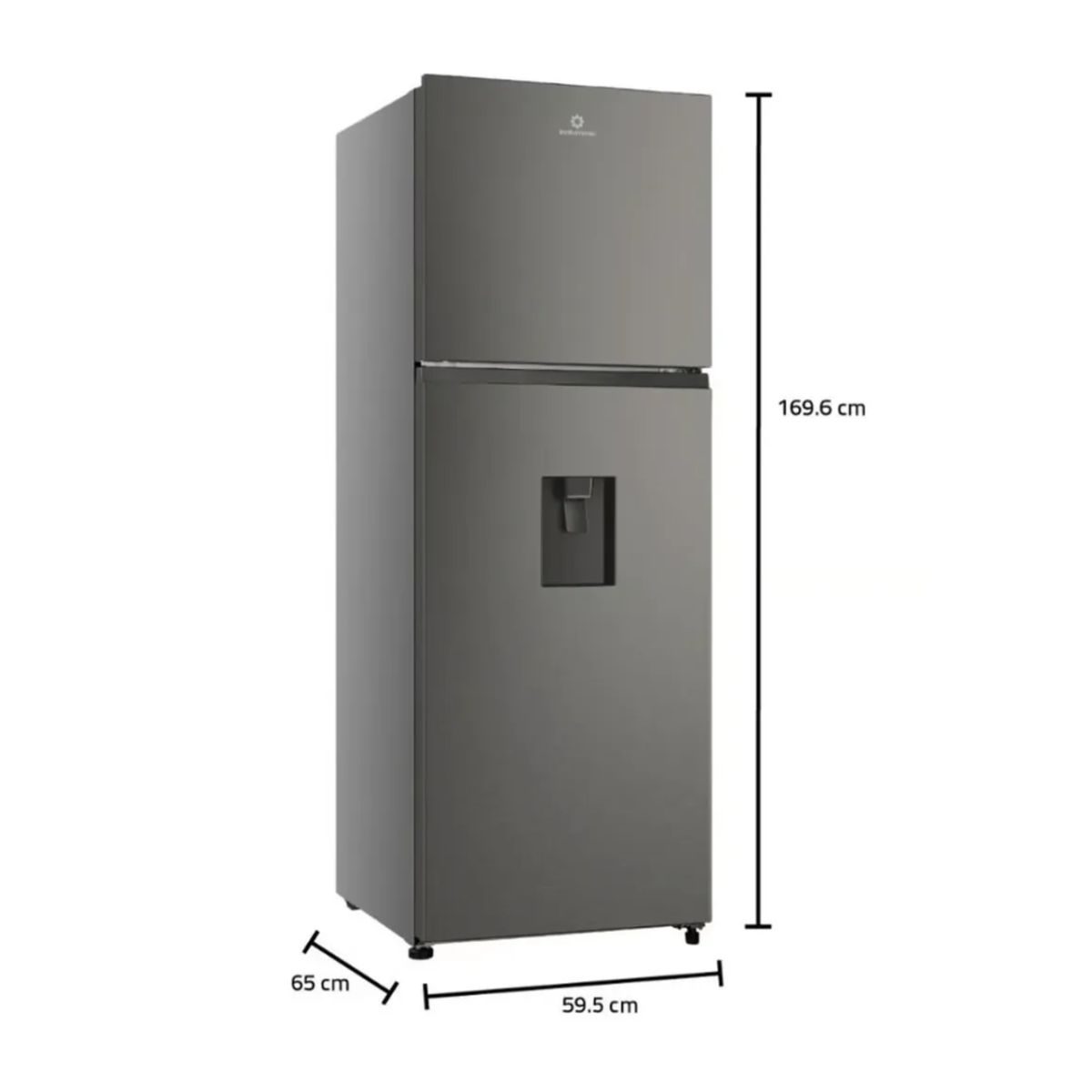 INDURAMA - REFRIGERADORA INDURAMA 324 L TOP FREEZER PLATEADO CON DISP - RI-439DI