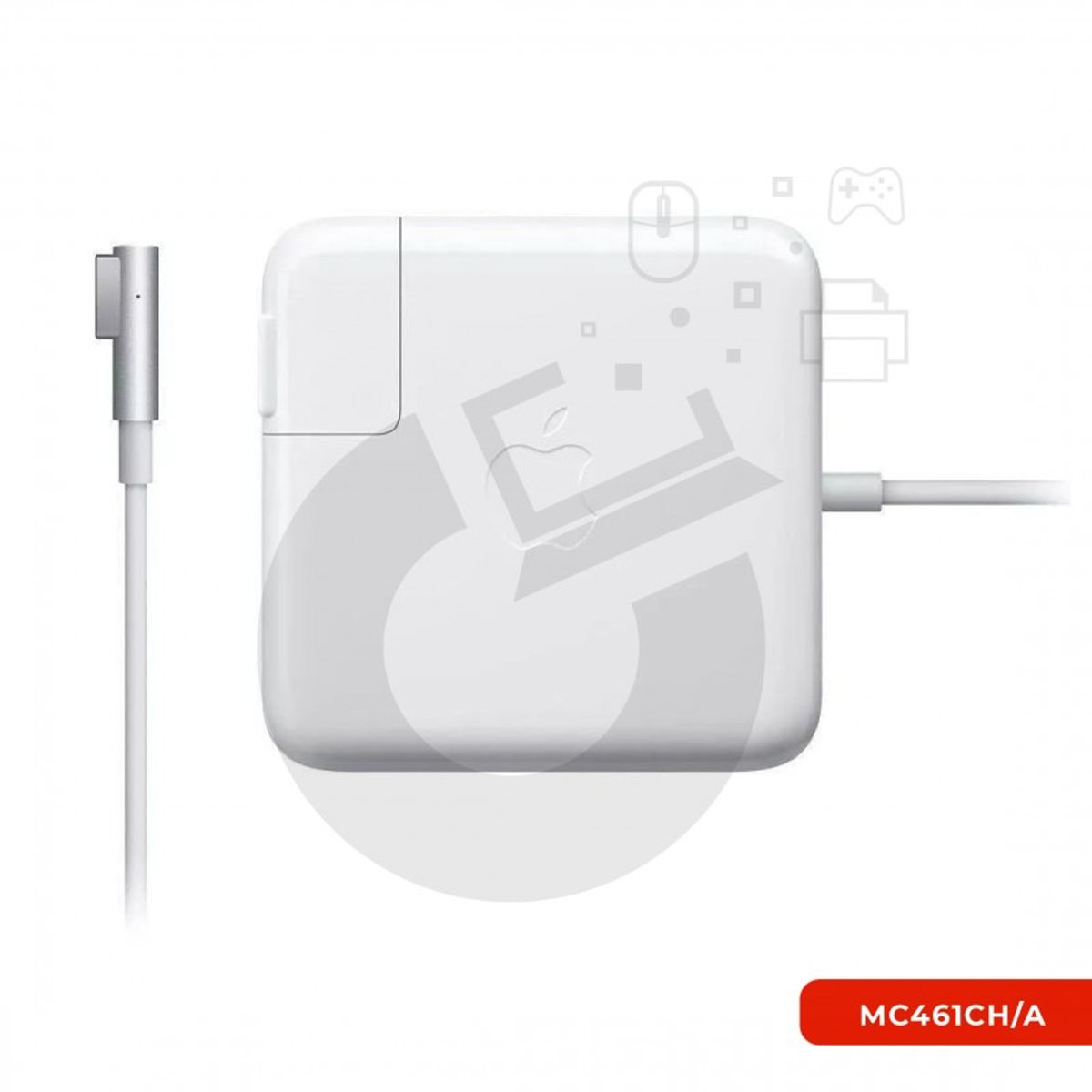 GENERICO - CARGADOR APPLE MACBOOK MAGSAFE 1 60W / ORIGINAL / MC461CH / WHITE