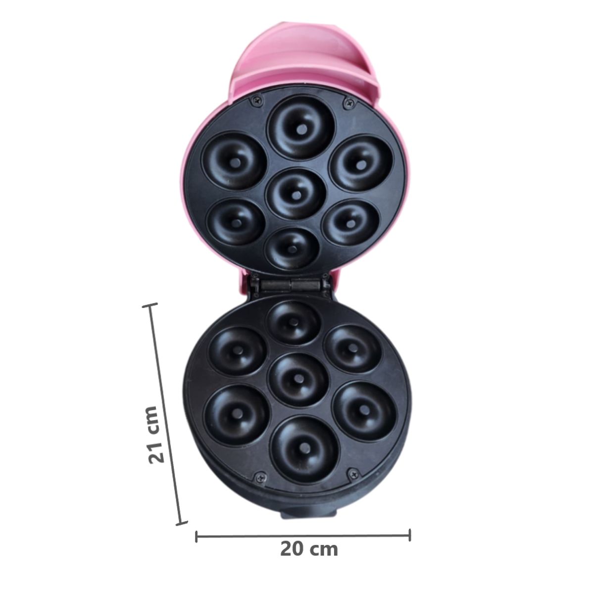 GENERICO - Mini máquina para hacer donuts 7 ranuras - Rosado