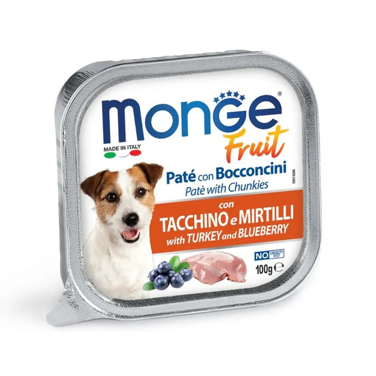 MONGE - Monge Fruit Pate Pavo Arandanos 100gr - Perros Adultos