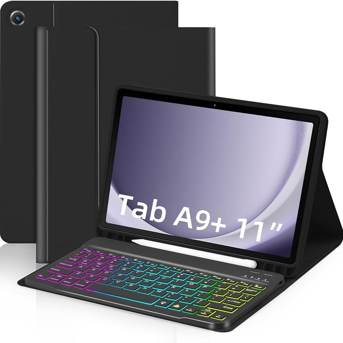 GENERICO - FUNDA CON TECLADO + TOUCHPAD SAMSUNG TAB A9 PLUS NEGRO