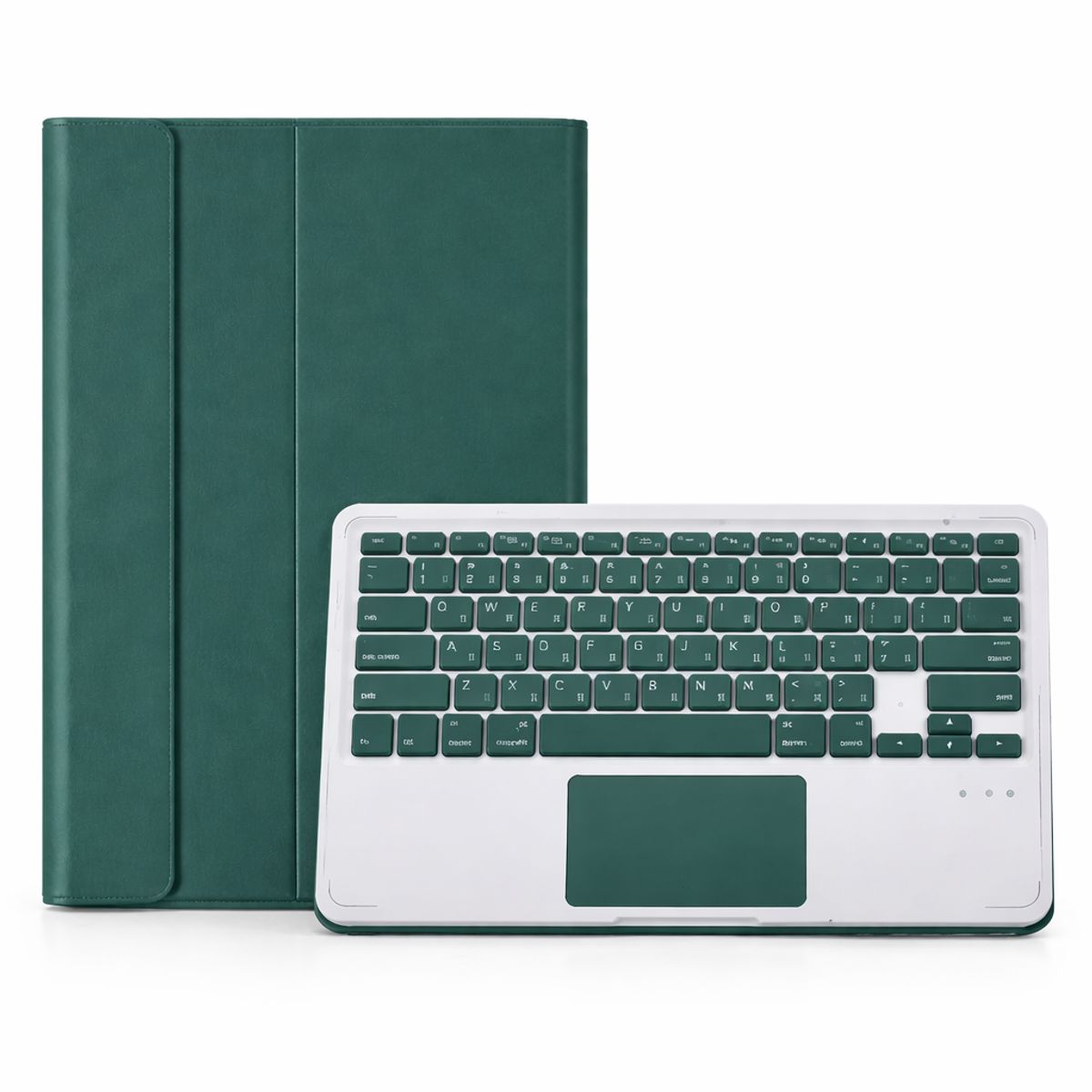 GENERICO - FUNDA CON TECLADO + TOUCHPAD IPAD AIR 13 2024 VERDE OSCURO