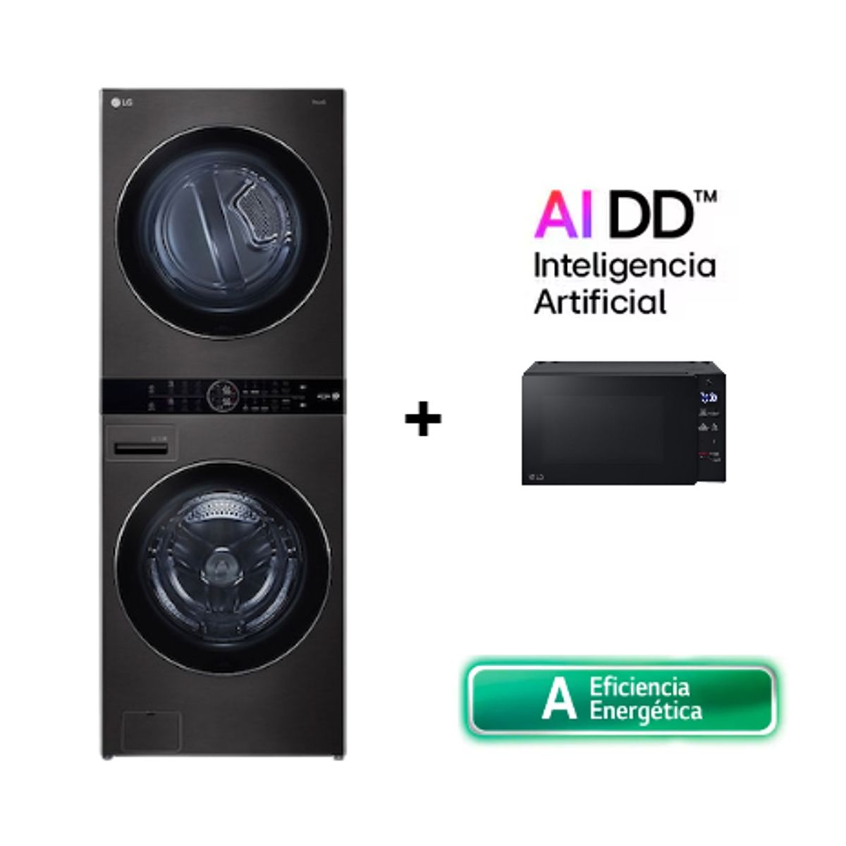 COMBO LG WashTower WK22BS6 22Kg lavado y 16Kg de secado + Microondas LG MS2032GAS NeoChef™ 20L, marca LG - Foto Principal