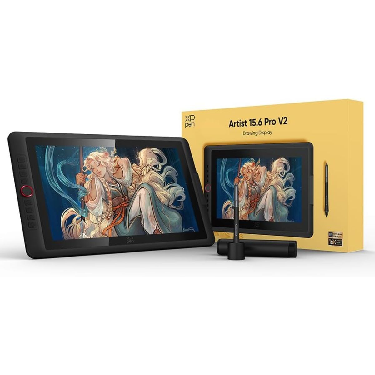 XP PEN - Pantalla Gráfica XP-PEN Artist 15.6 Pro V2, Full HD, 16384 Niveles de Presión (MD160FH)