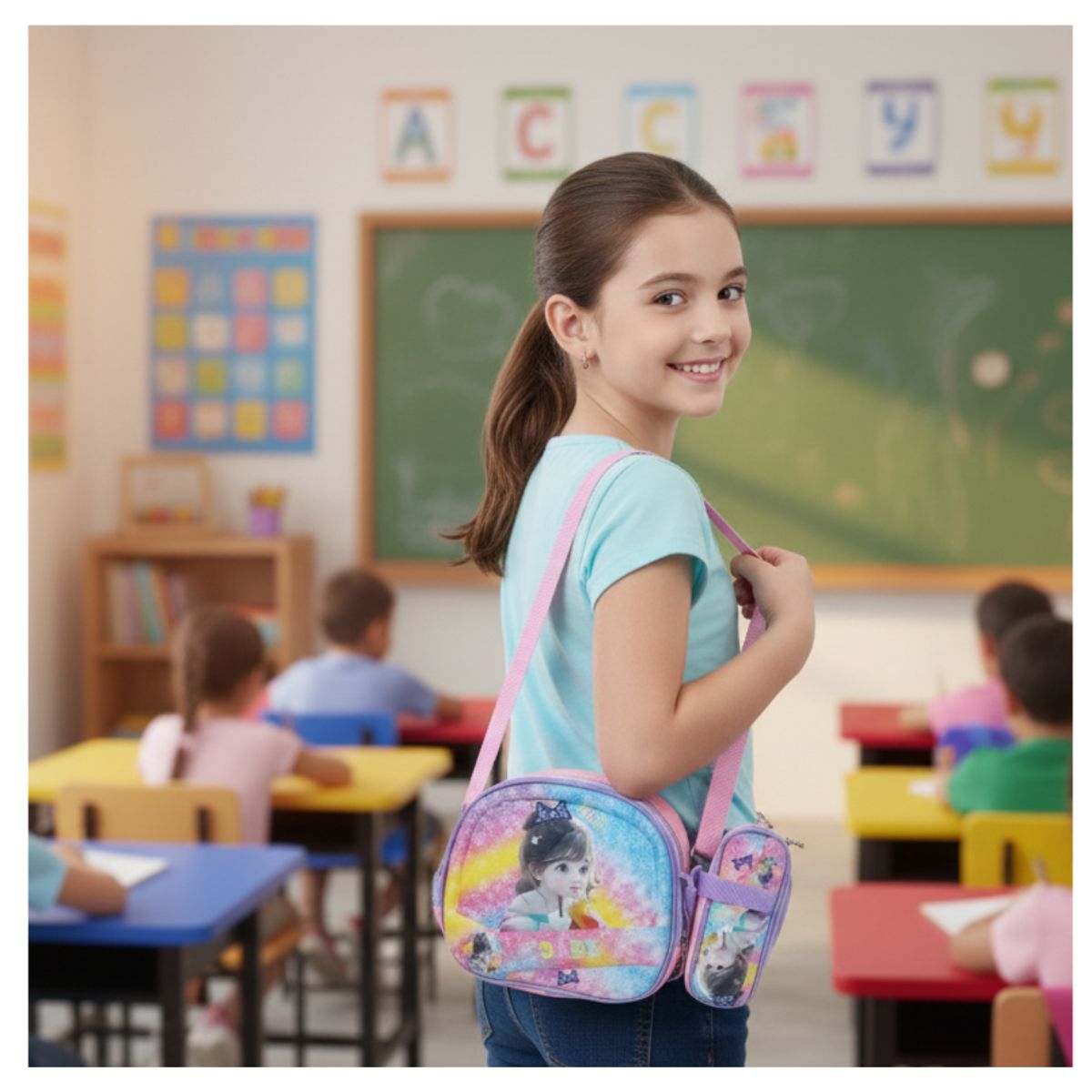 GENERICO - Mochila para Niños y Niñas Multipack 3 en 1 Luces Regreso a Clases