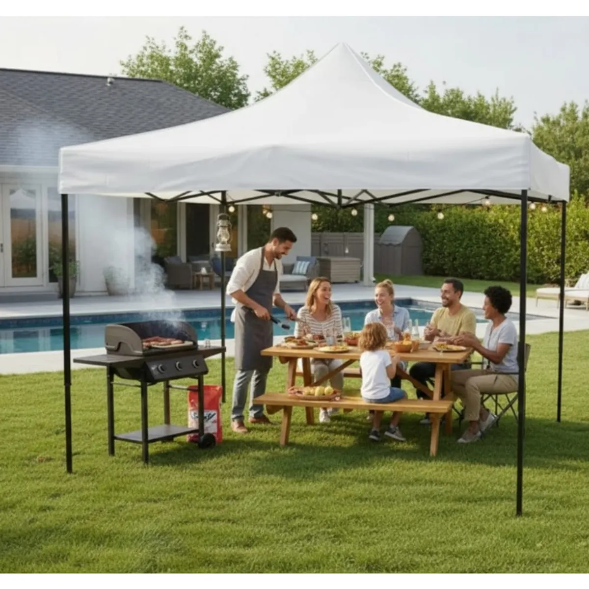 Toldo Plegable Carpa Armable Protector Sombrilla 3x3, marca GENERICO - Foto Principal