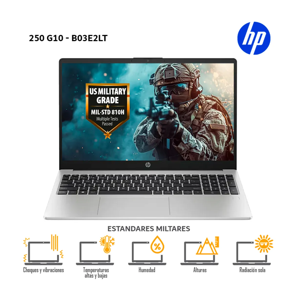 HP - Laptop HP 250 G10 I5-1334U 16Gb RAM/ 512Gb SSD/ 15.6 HD-B03E2LT-ABM