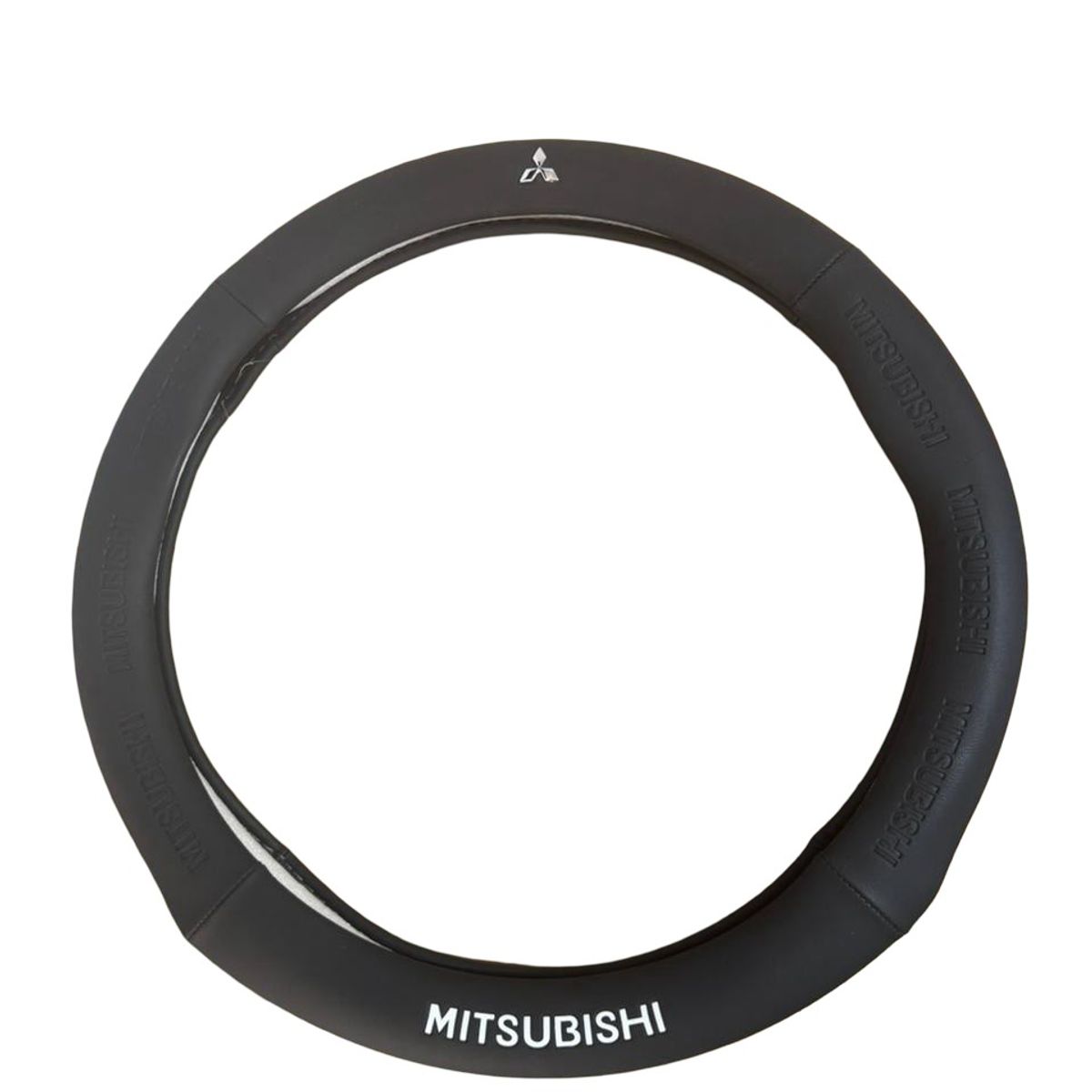 MITSUBISHI - Forro Cubre Volante MITSUBISHI Exclusivo Negro Para Auto Camioneta