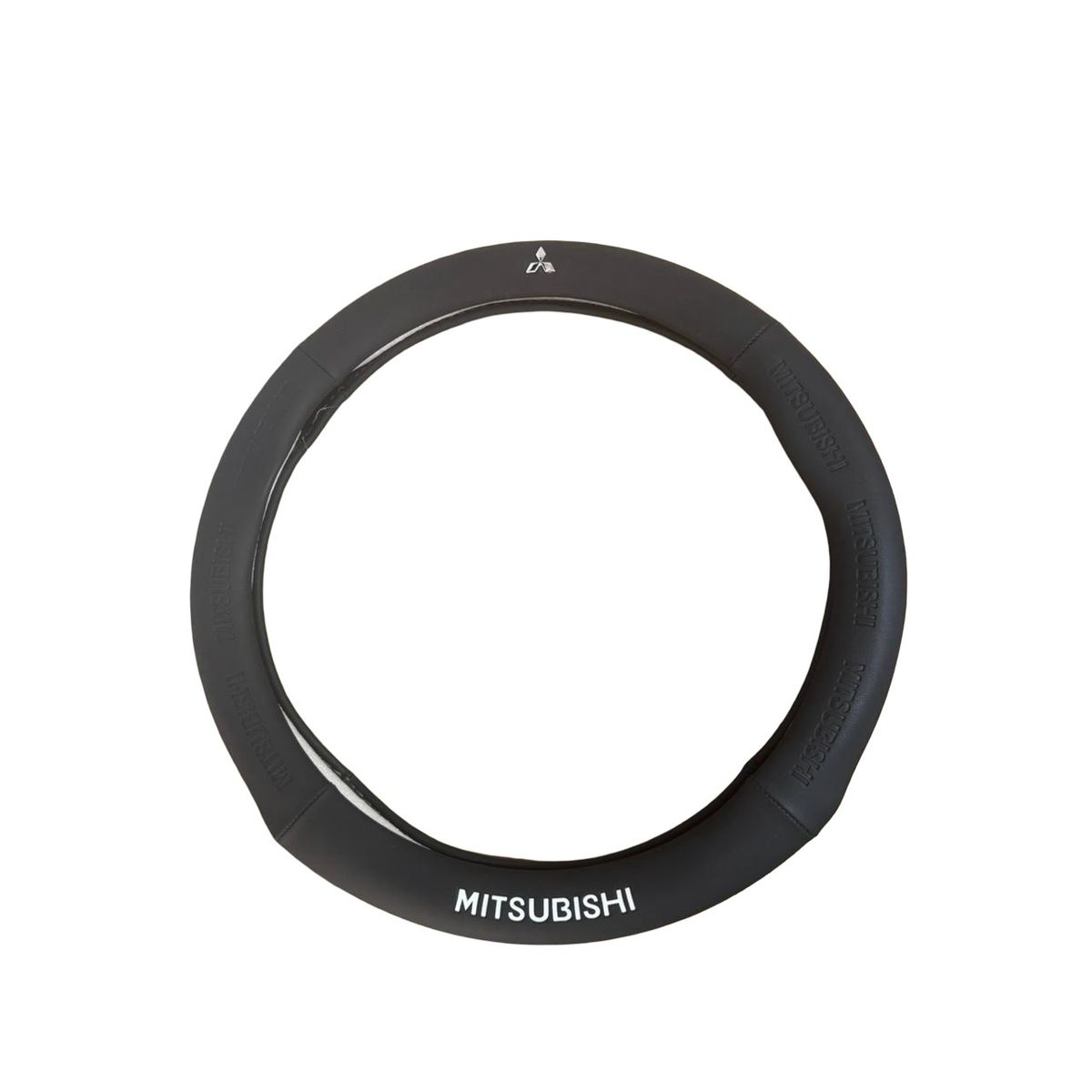 MITSUBISHI - Forro Cubre Volante MITSUBISHI Exclusivo Negro Para Auto Camioneta