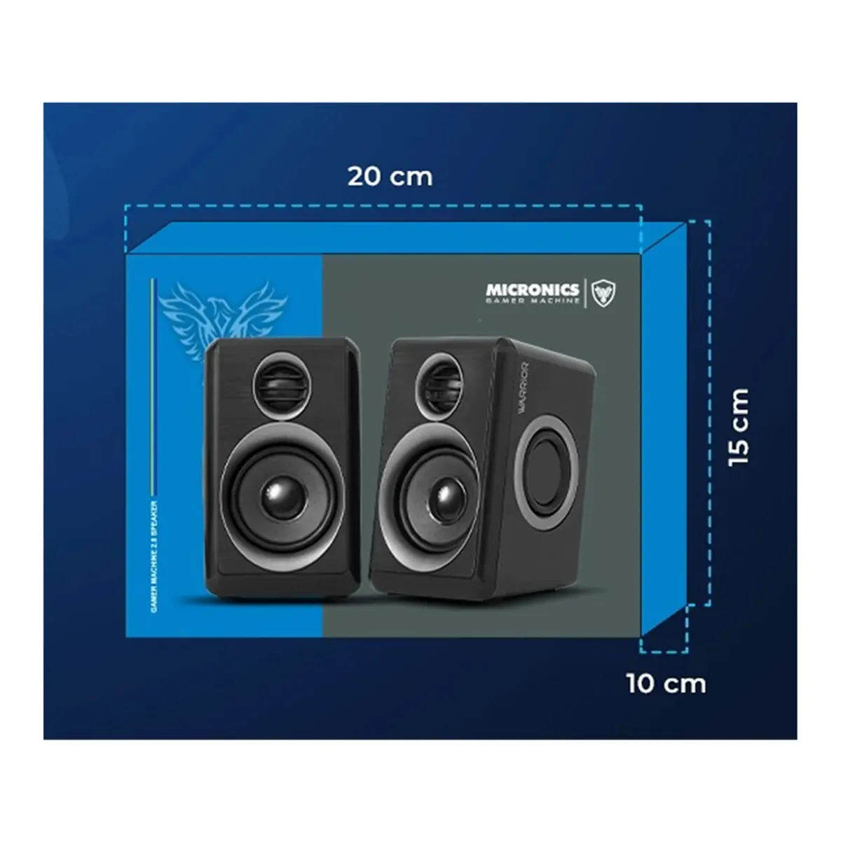 MICRONICS - Parlantes para Computadora Laptop Celular USB Plug Auxiliar 3.5 mm Micronics Iron S314B