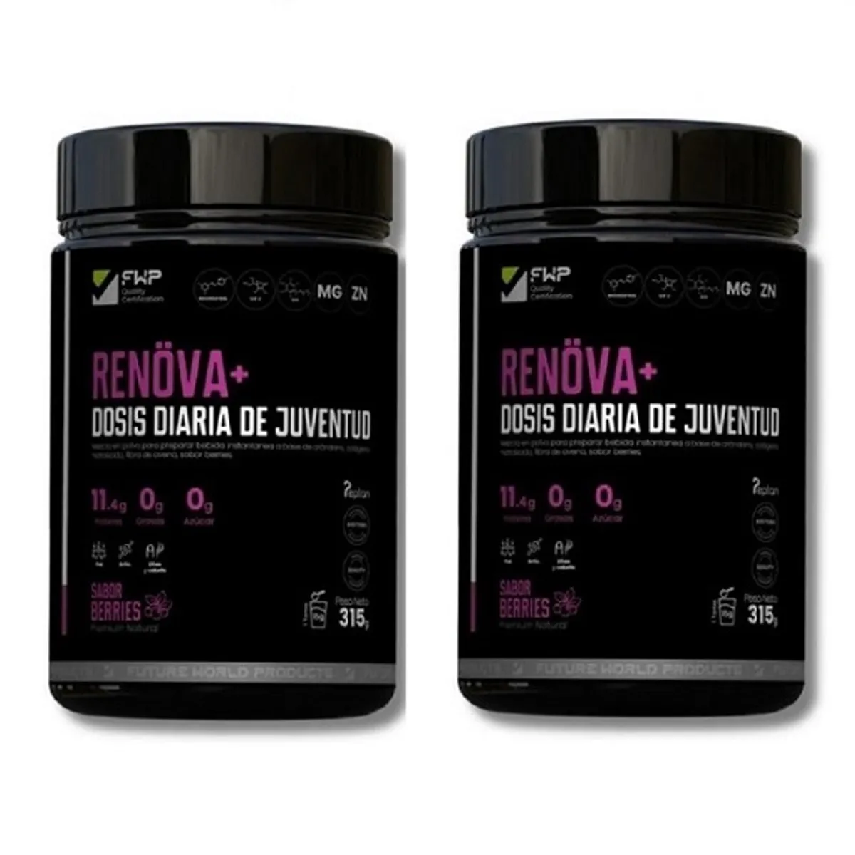 GENERICO - Renöva+ Colágeno Hidrolizado Con Biopéptidos Activos Berries X 2 unidades