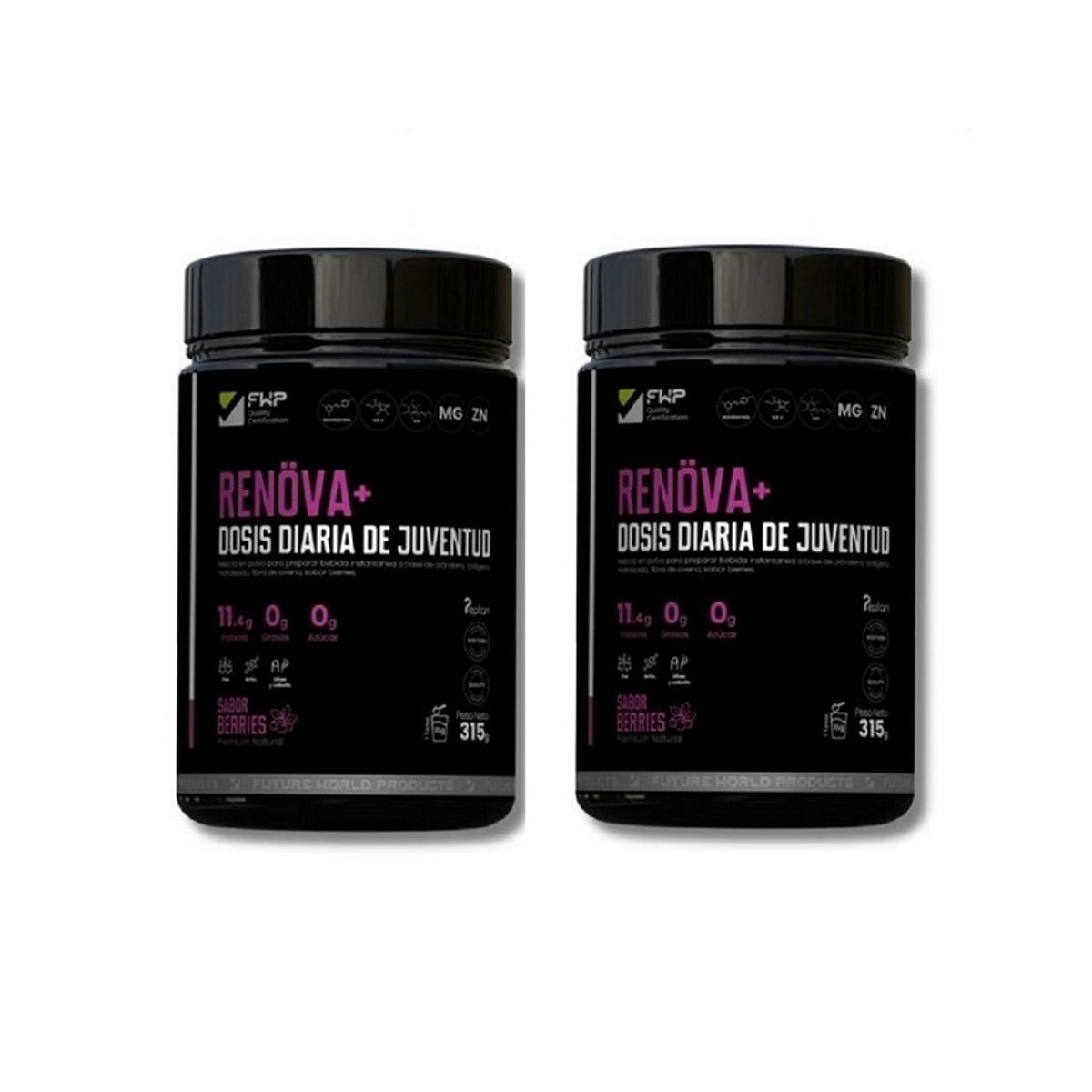 GENERICO - Renöva+ Colágeno Hidrolizado Con Biopéptidos Activos Berries X 2 unidades