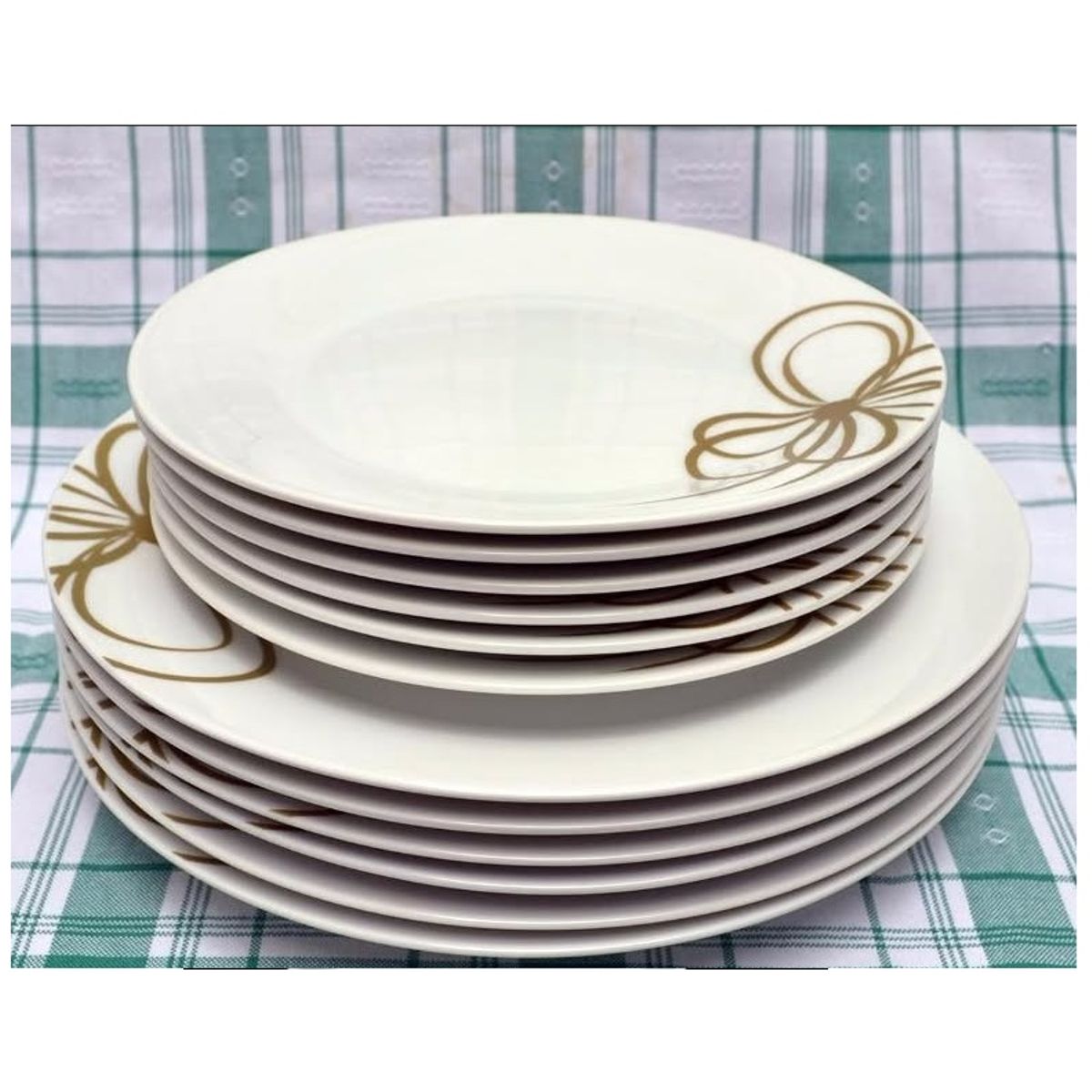 BELIA - Belia - Set de vajillas de 12 piezas de porcelana