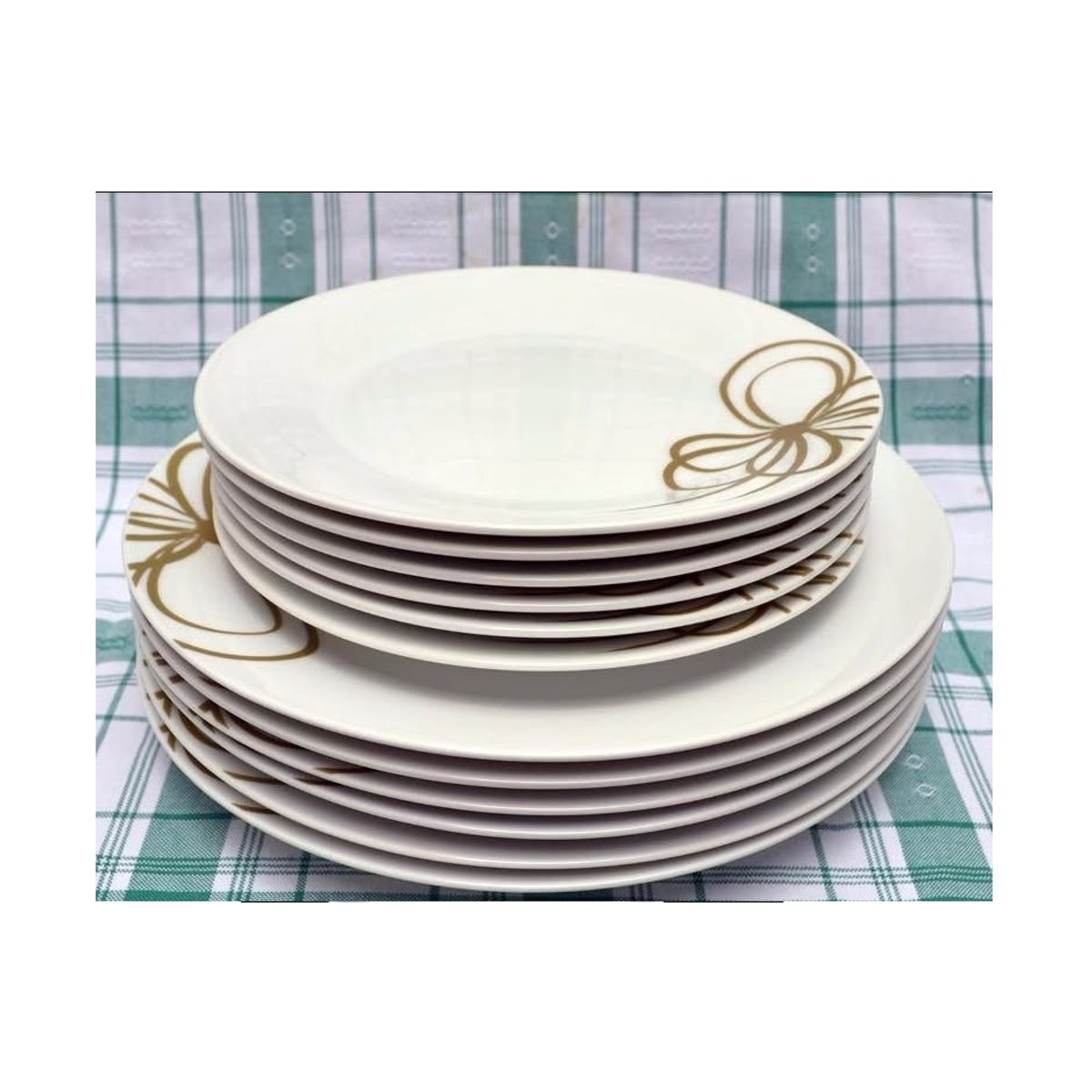 BELIA - Belia - Set de vajillas de 12 piezas de porcelana