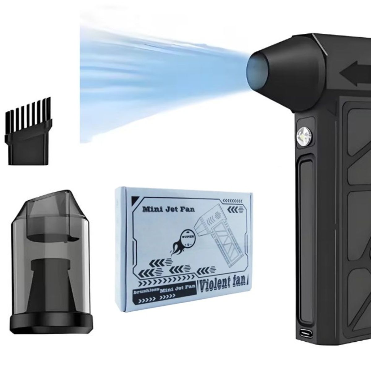 GENERICO - Soplador Aspirador Aire Ventilador Turbo Mini Jet Fan