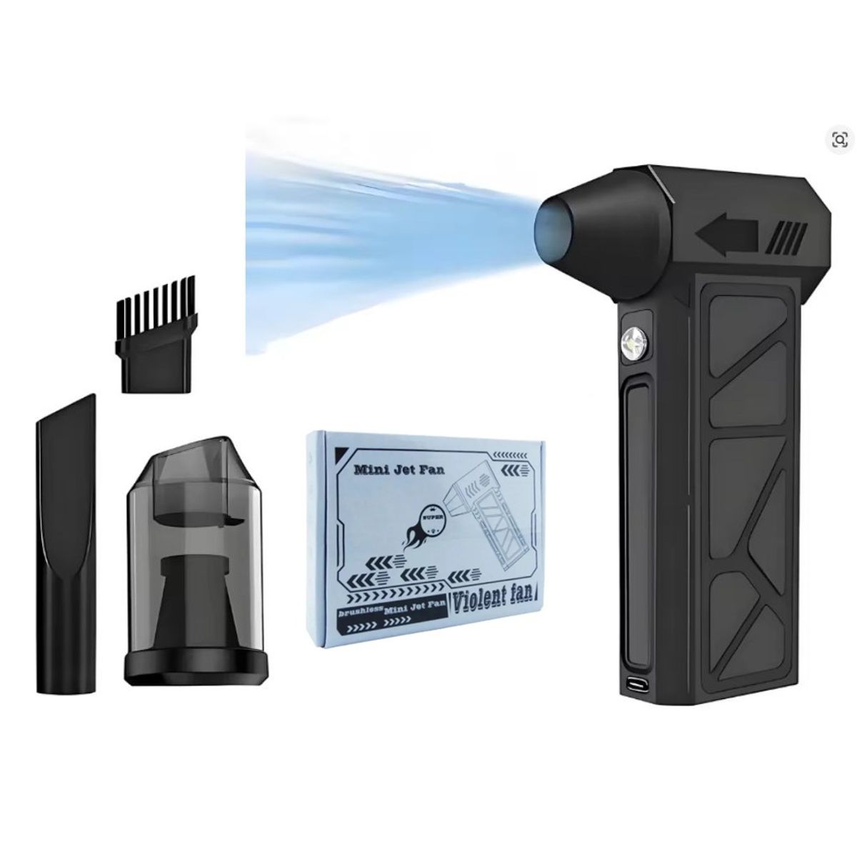 GENERICO - Soplador Aspirador Aire Ventilador Turbo Mini Jet Fan