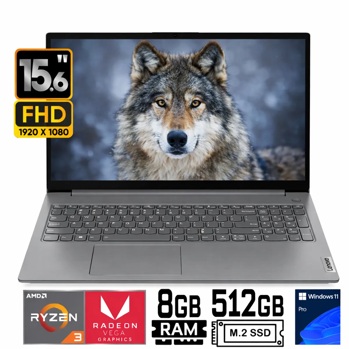 LENOVO - Laptop Lenovo V15 G4 AMN AMD Ryzen 3 7320U Ram 8GB SSD 512GB 15.6" FHD Windows 11