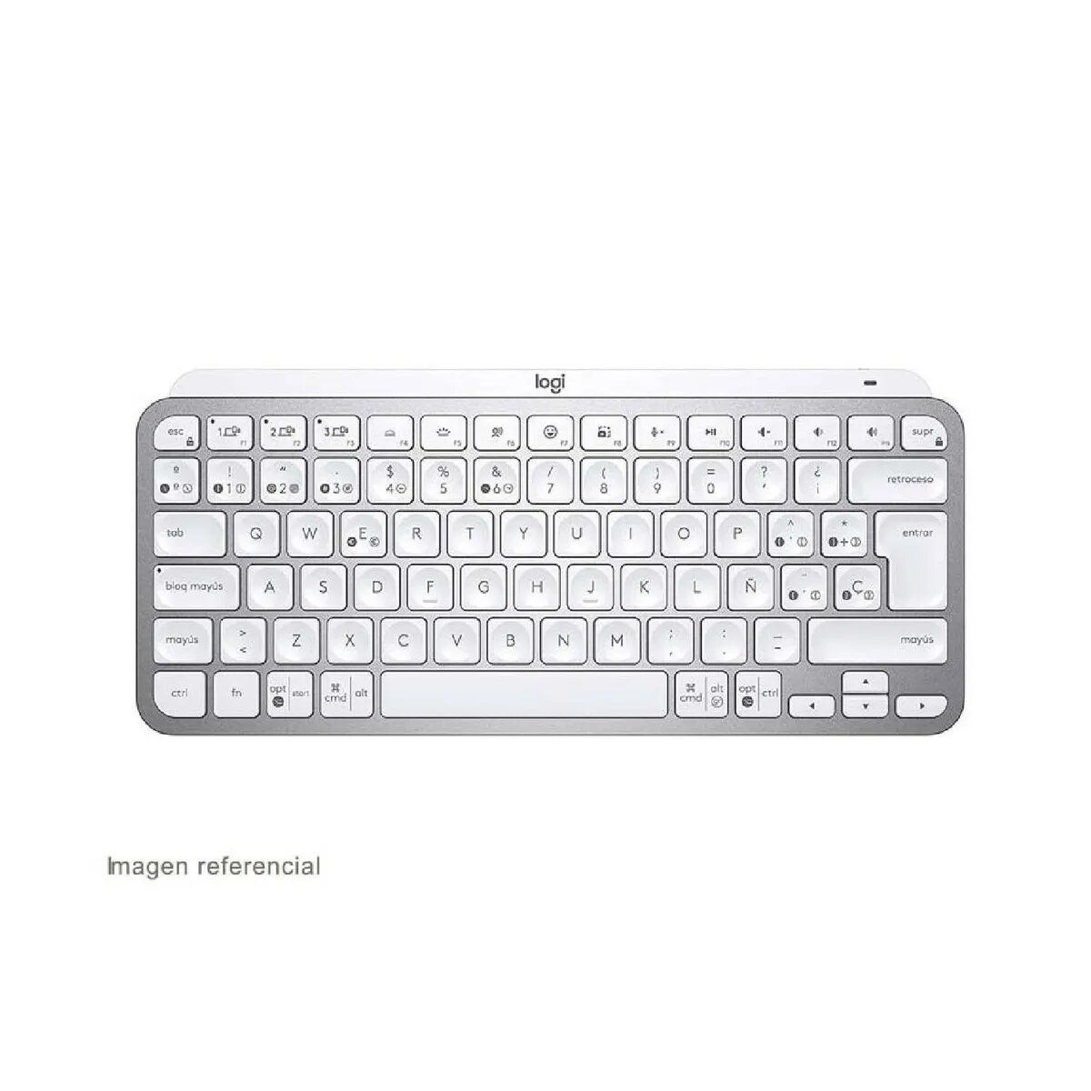 LOGITECH - TECLADO LOGITECH MX KEYS MINI MULTI-DEVICE BT ILUMINADO PALE GREY SP