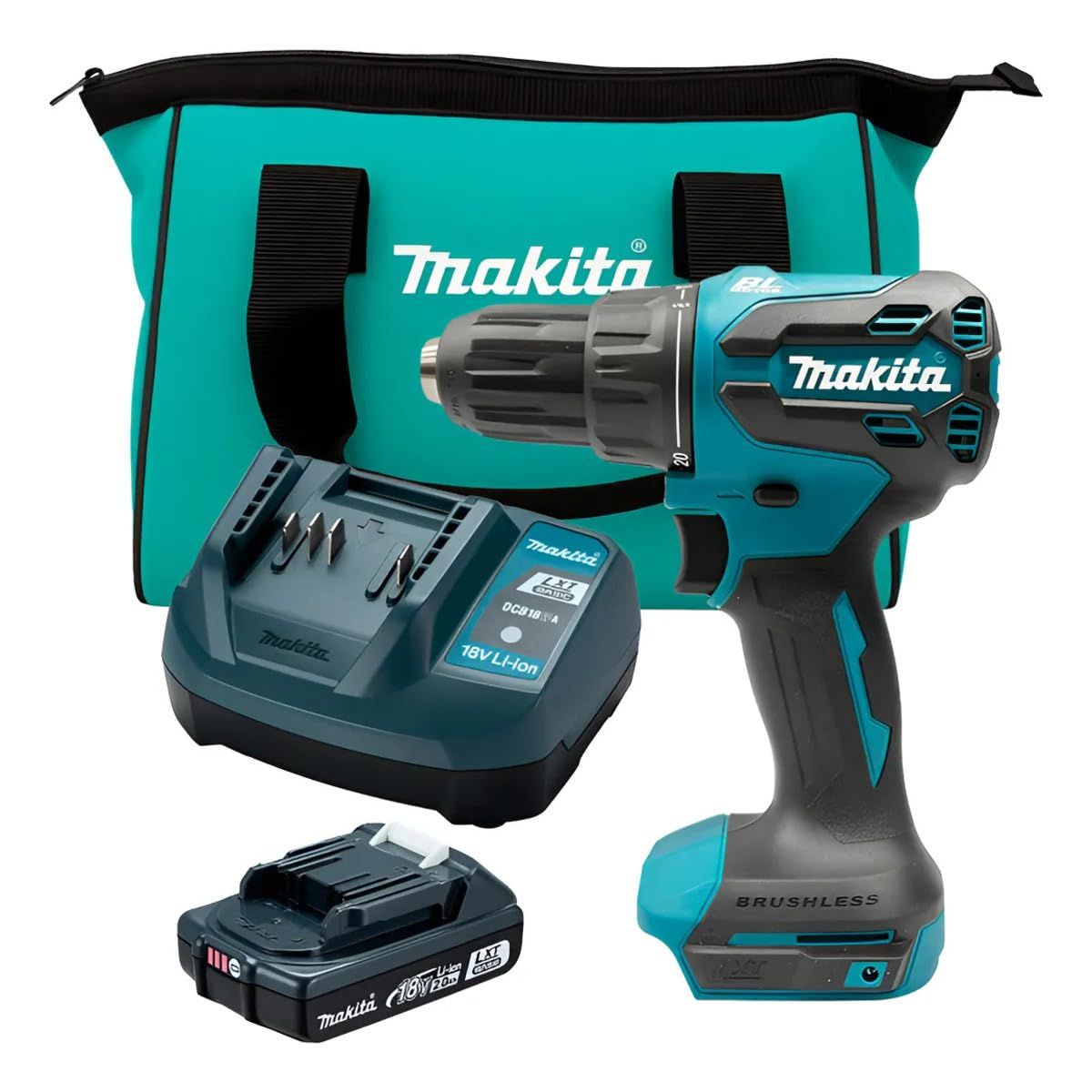 MAKITA - TALADRO PERCUTOR LXT 18V  2 VEL. / BL-XPT DHP490WVX MAKITA