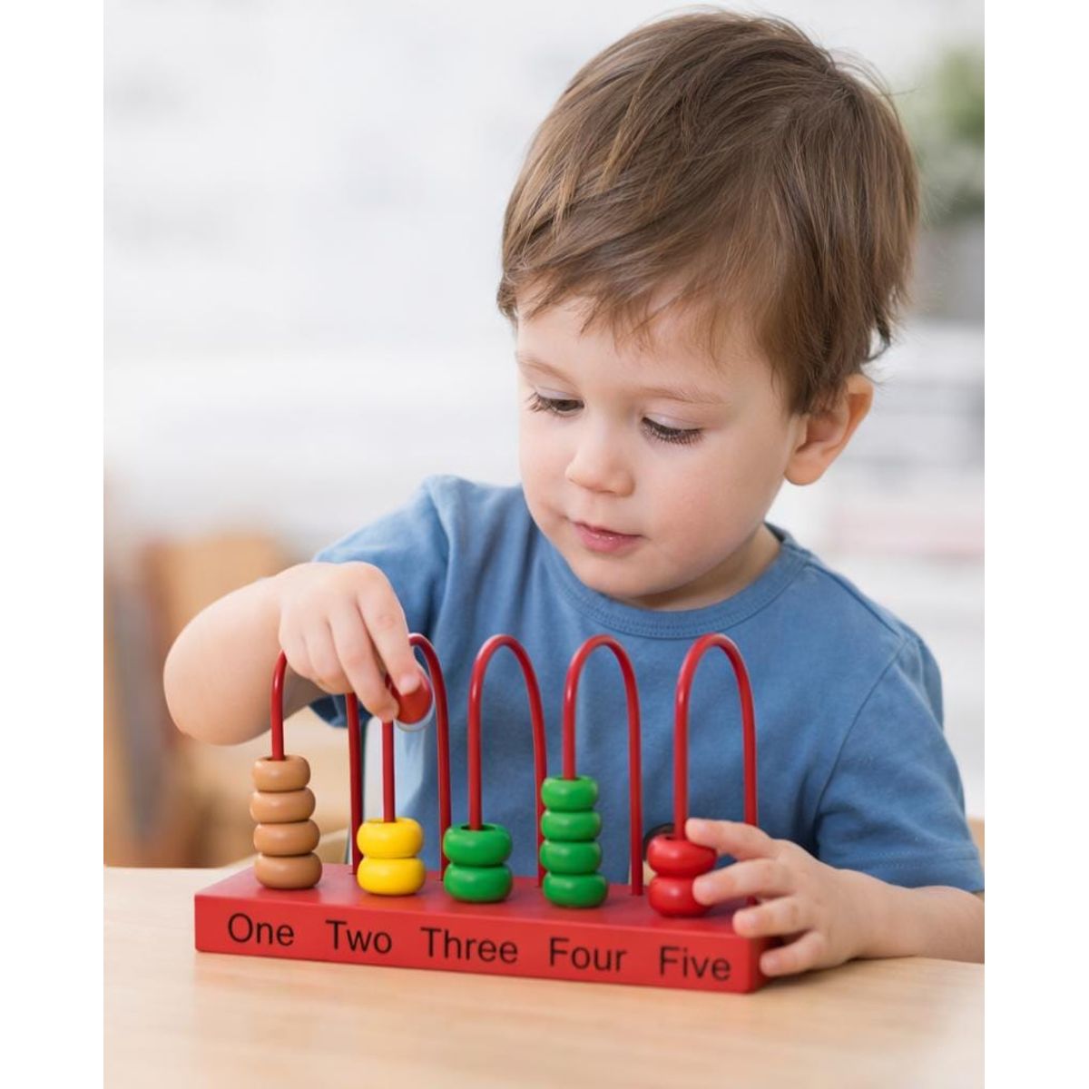 GENERICO - Abaco Vertical Didáctico 5 Cuentas – Aprende Matemáticas Divertido