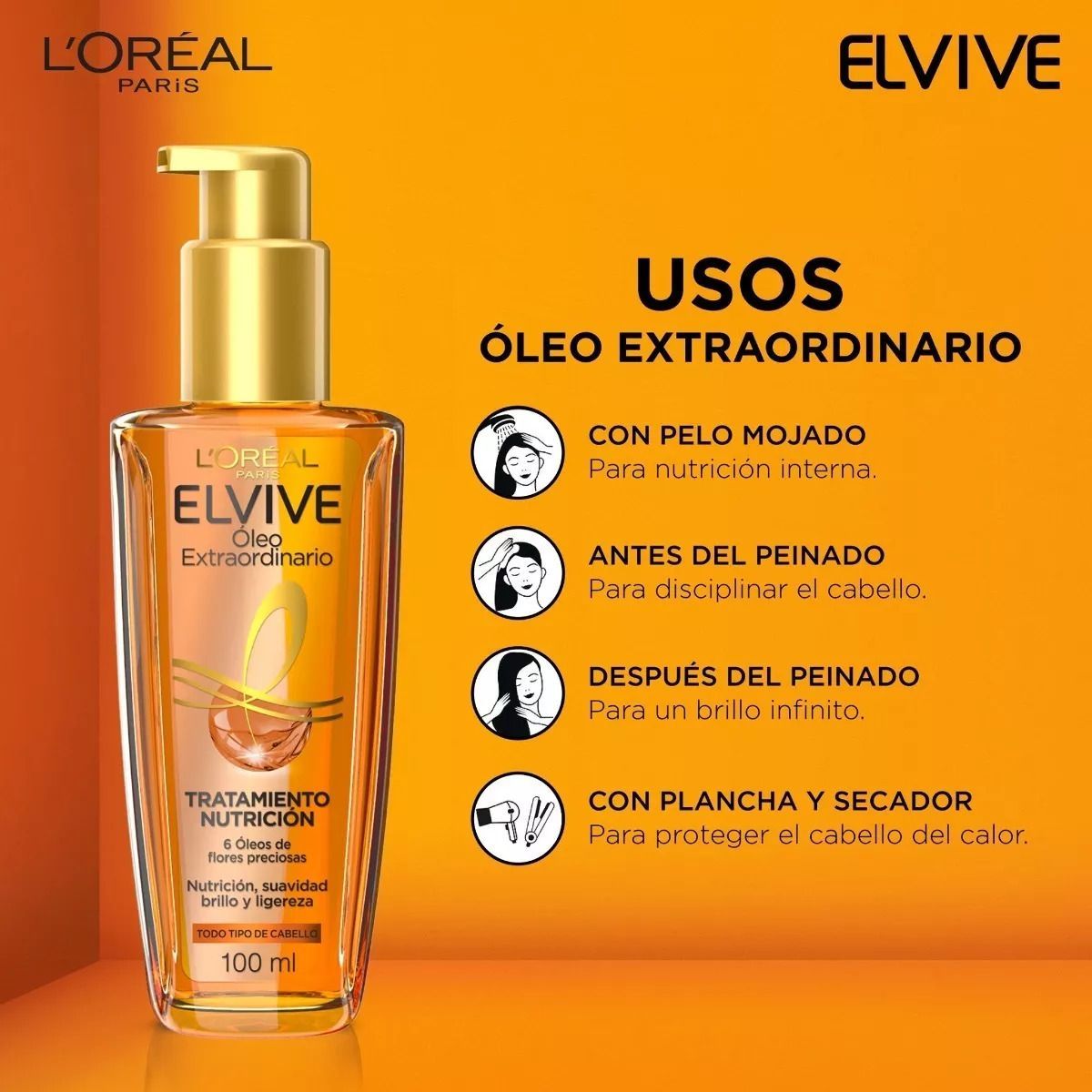 ELVIVE - Tratamiento Óleo Extraordinario Elvive Envase 100 mL Loreal Pariz