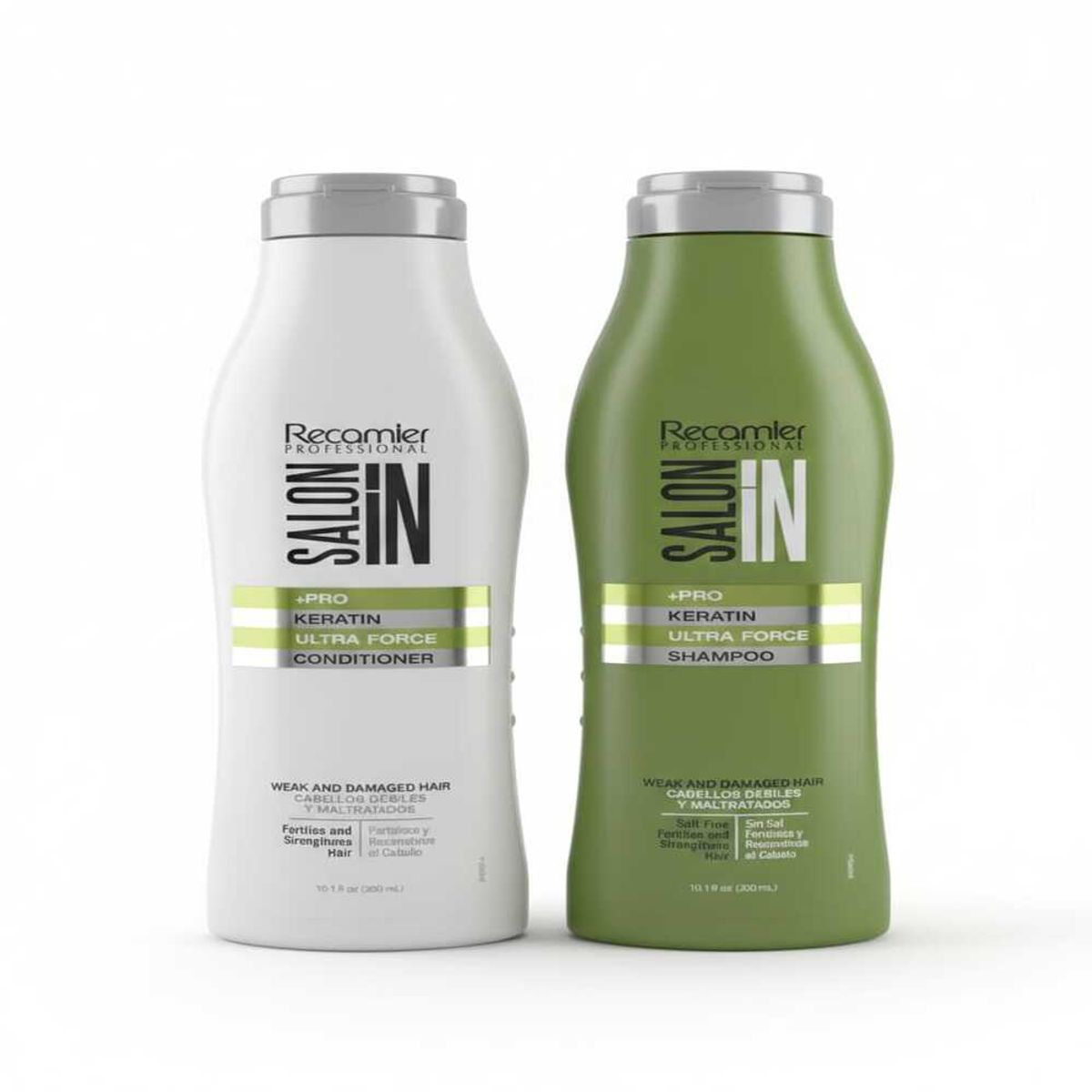 RECAMIER - Salon In Keratin Ultra Force Shampoo 300ml + Acondicionador 300ml