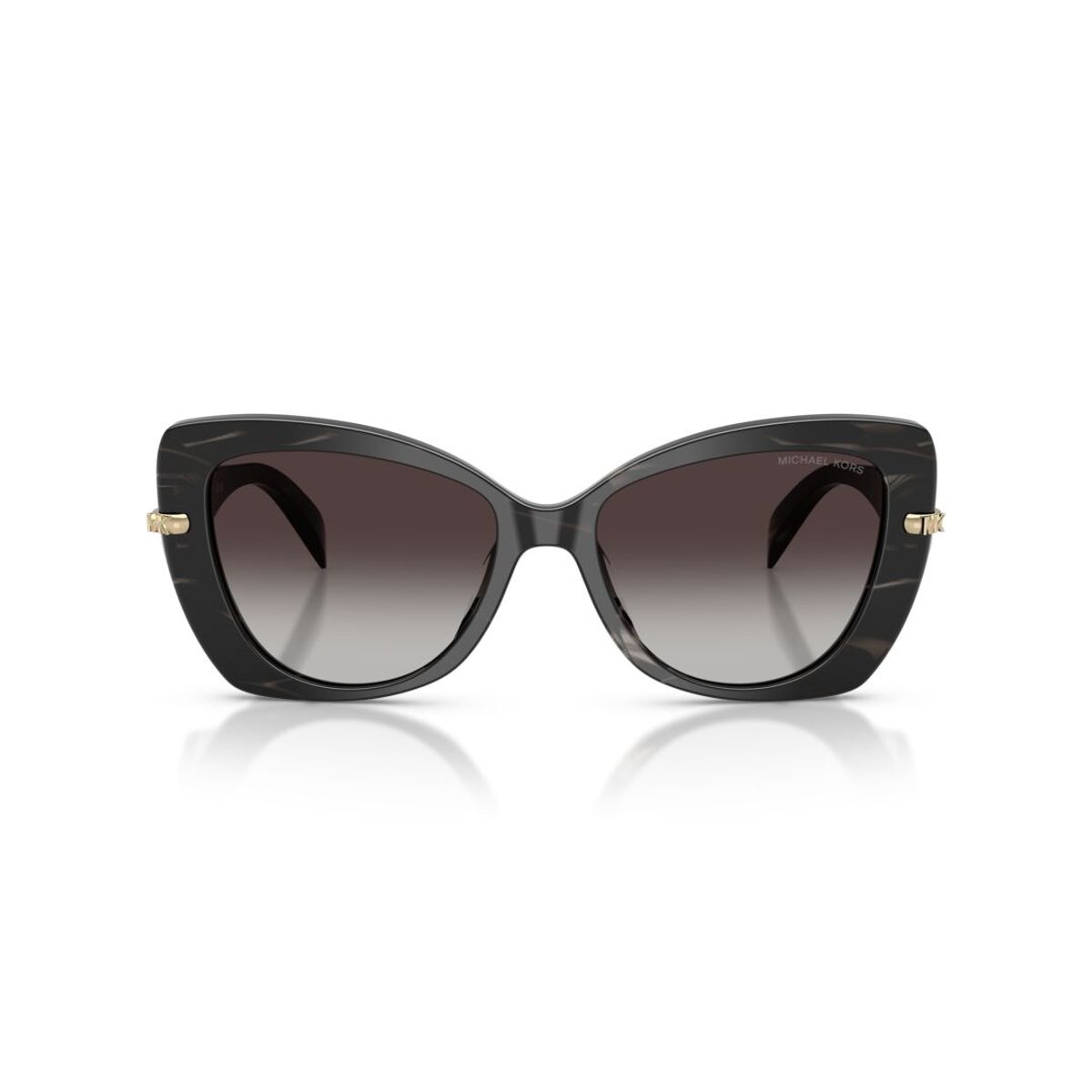 MICHAEL KORS - Lentes de Sol Michael Kors Atlanta Black Horn Light Grey Gradient MK2258U Mujer Negro