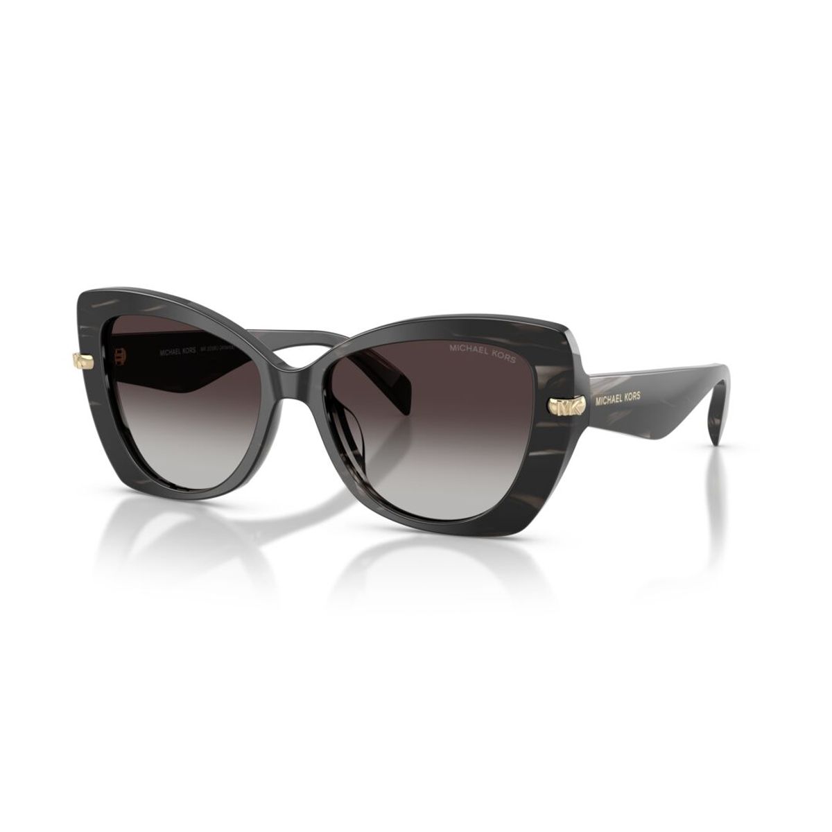 MICHAEL KORS - Lentes de Sol Michael Kors Atlanta Black Horn Light Grey Gradient MK2258U Mujer Negro