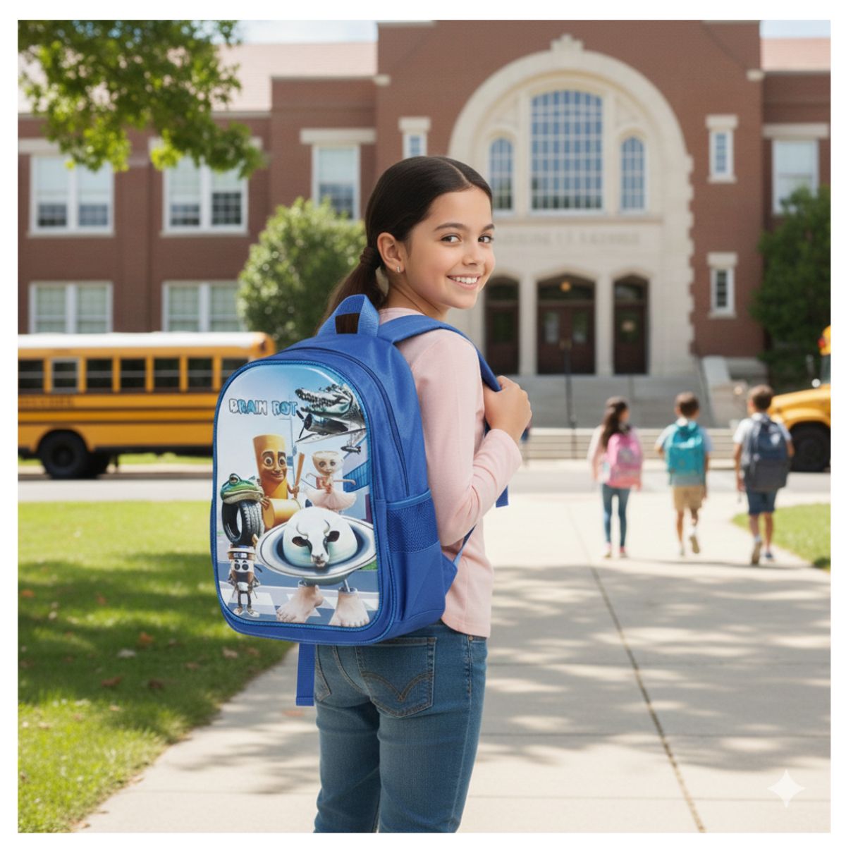 GENERICO - Mochila para Niños y Niñas Multipack 3 en 1 Infantil Regreso a Clases Tralalero Tralala