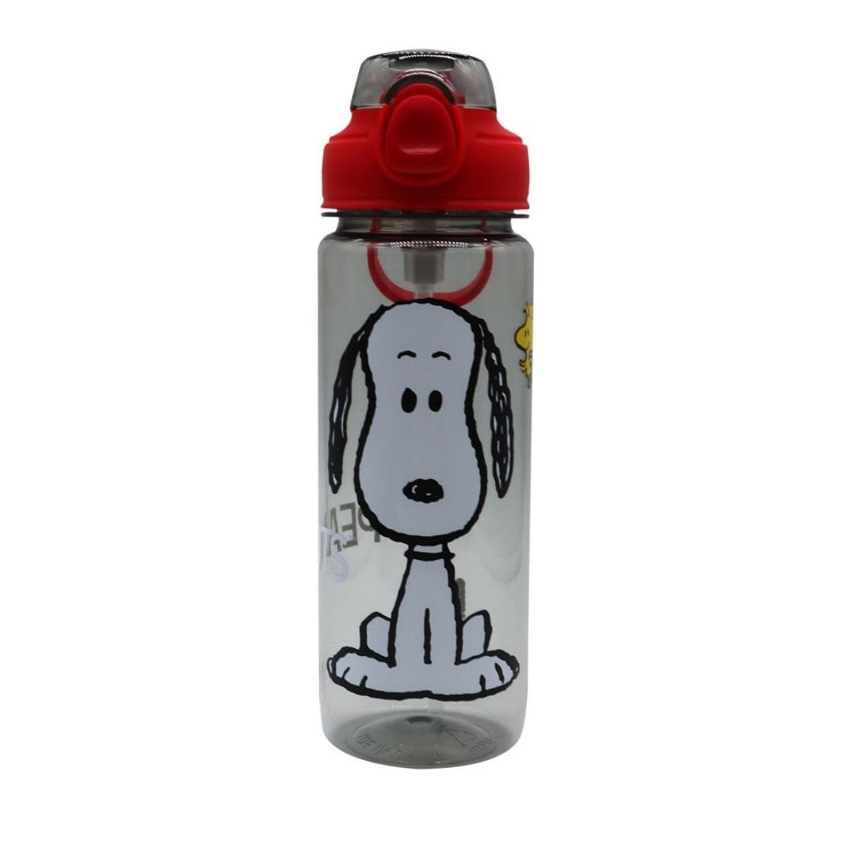 SNOOPY - Tomatodo Escolar Botella Con Cañita Snoopy Gris 750 ML