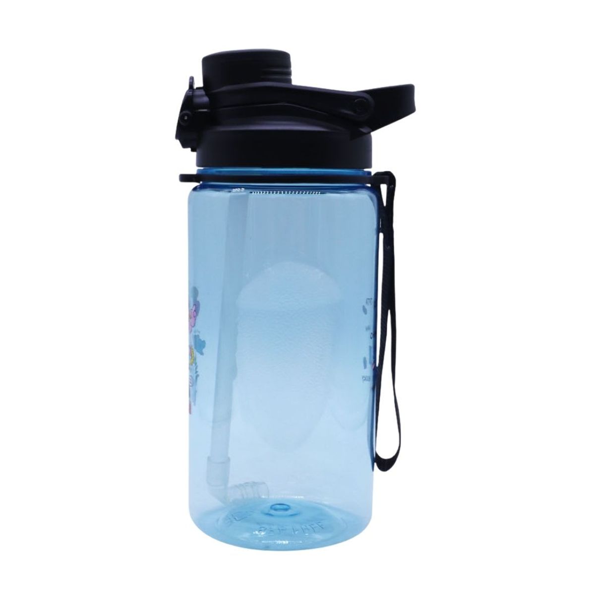 CHILDRENS CLUB - Tomatodo Escolar Botella Con Cañita BT21 BTS Kpop Kawai 1250 ML