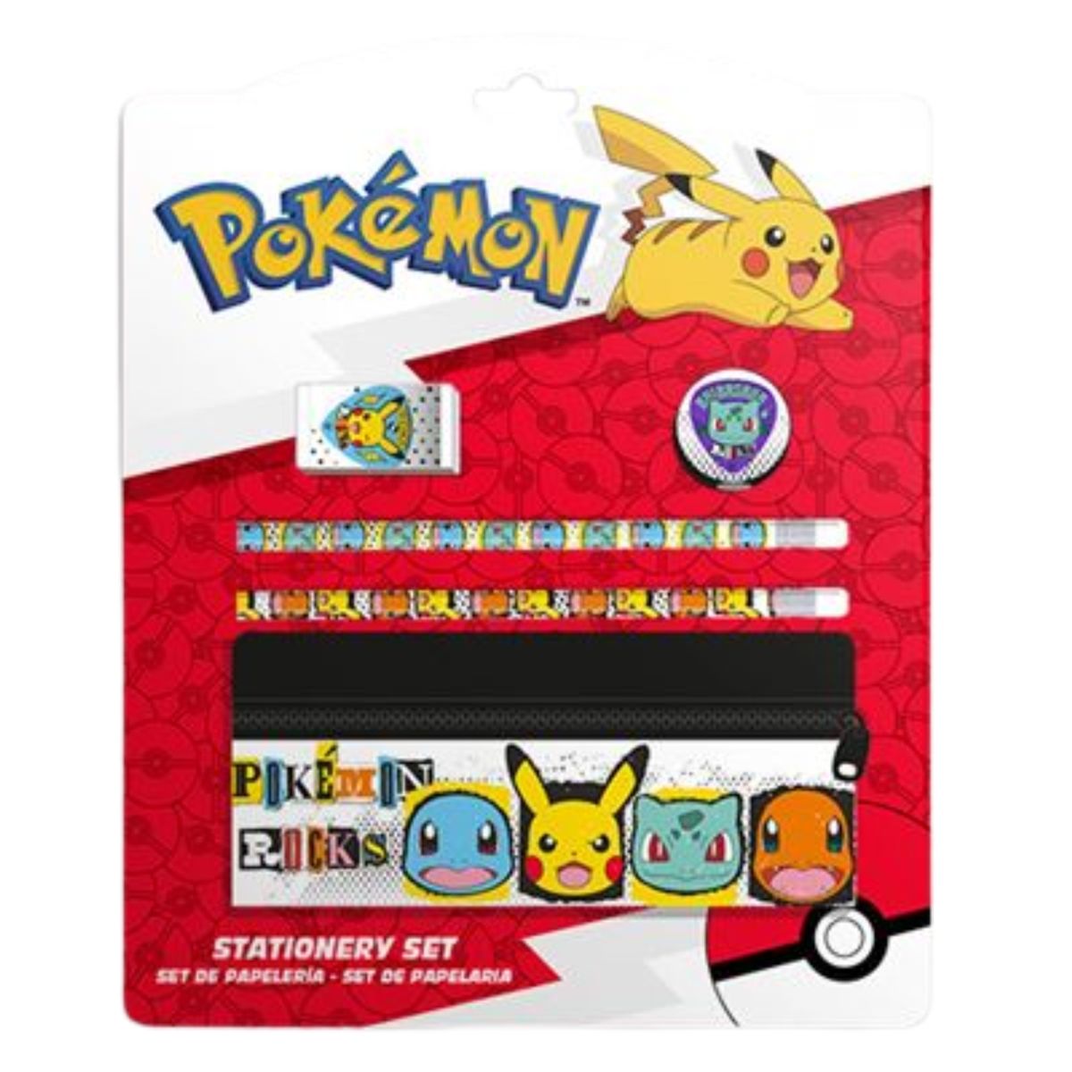 POKEMON - Cartuchera Pokemon con ùtiles escolares