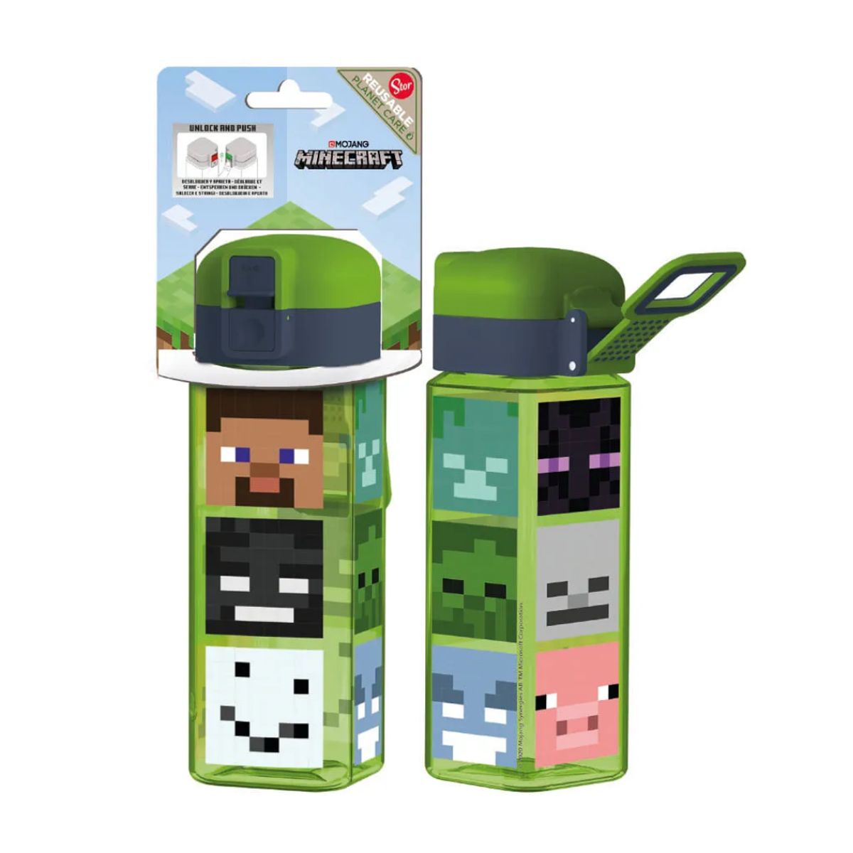 MINECRAFT - Tomatodo Escolar Botella Con Pico Minecraft 550 ML