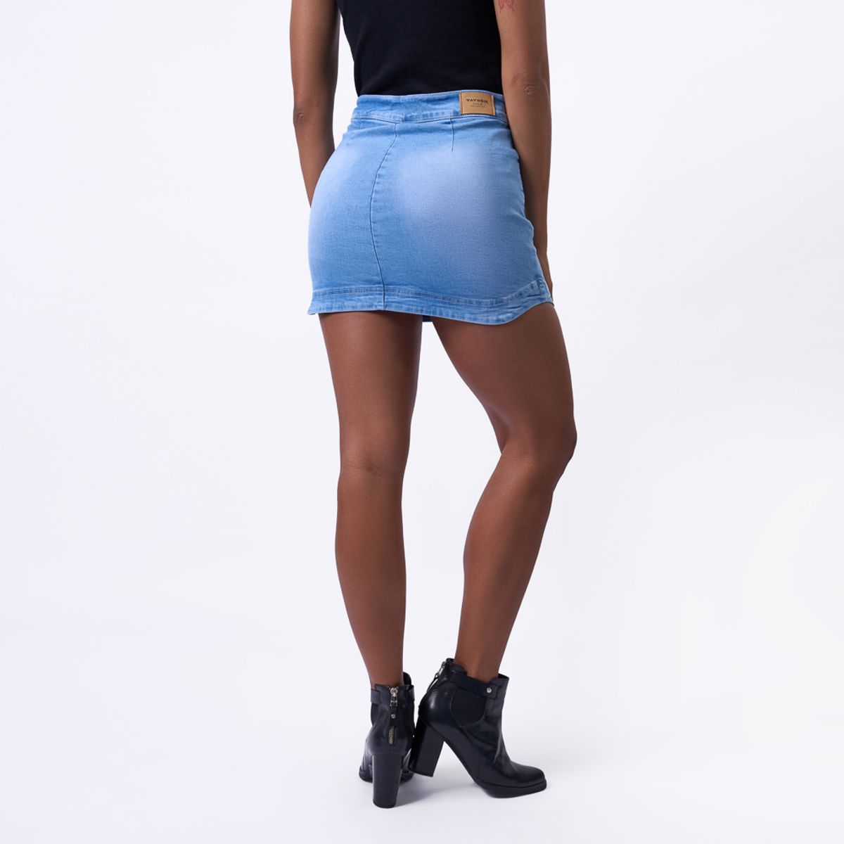 TAYSSIR - FALDA SHORT JP25KALEA DENIM STRECH